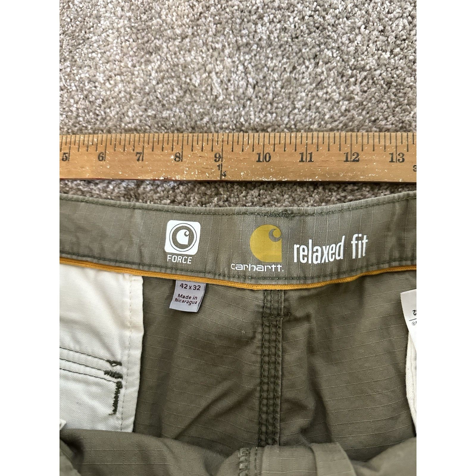 Carhartt Carhartt Force Ripstop Cargo Pants Mens 42x32 Green Size US 42 / EU 58 - 7 Thumbnail