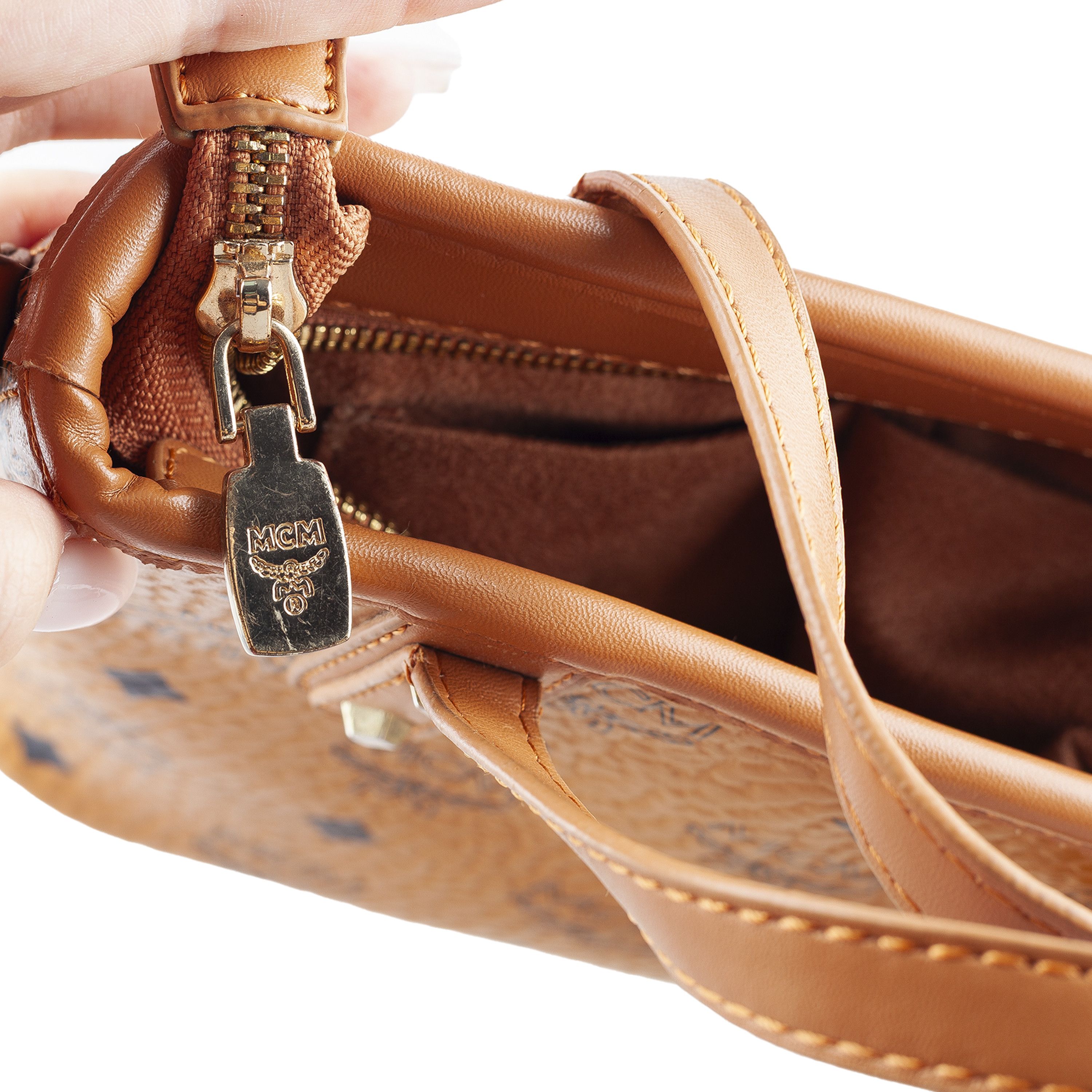 MCM MCM Mini Anya Crossbody Brown Monogram Charm Vintage Bag Size ONE SIZE - 11 Thumbnail