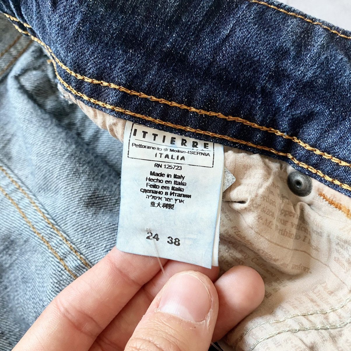 John Galliano NEW Galliano Graffiti Multi Logo Slim Fit Jeans Y2K Size 24" / US 00 / IT 34 - 11 Thumbnail