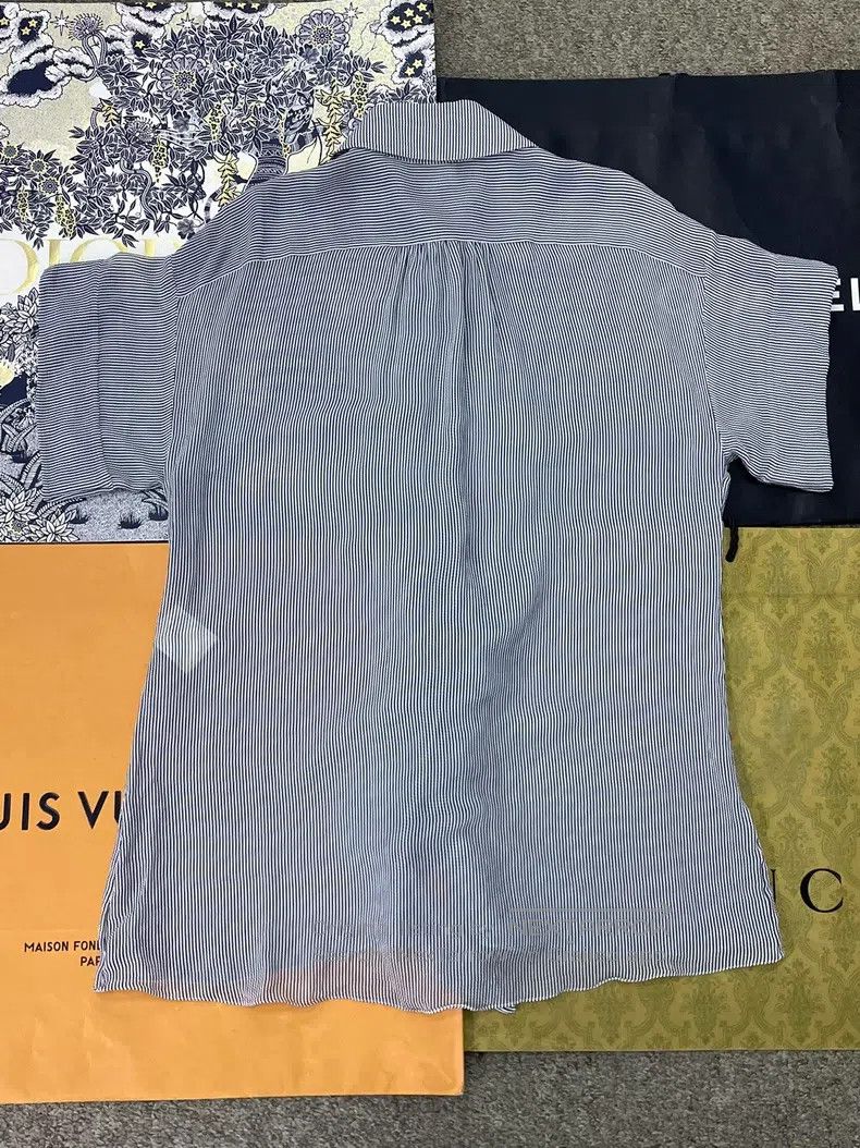 Chanel Chanel Blue and white striped silk ear shirt Size XXS / US 00 / IT 34 - 3 Thumbnail