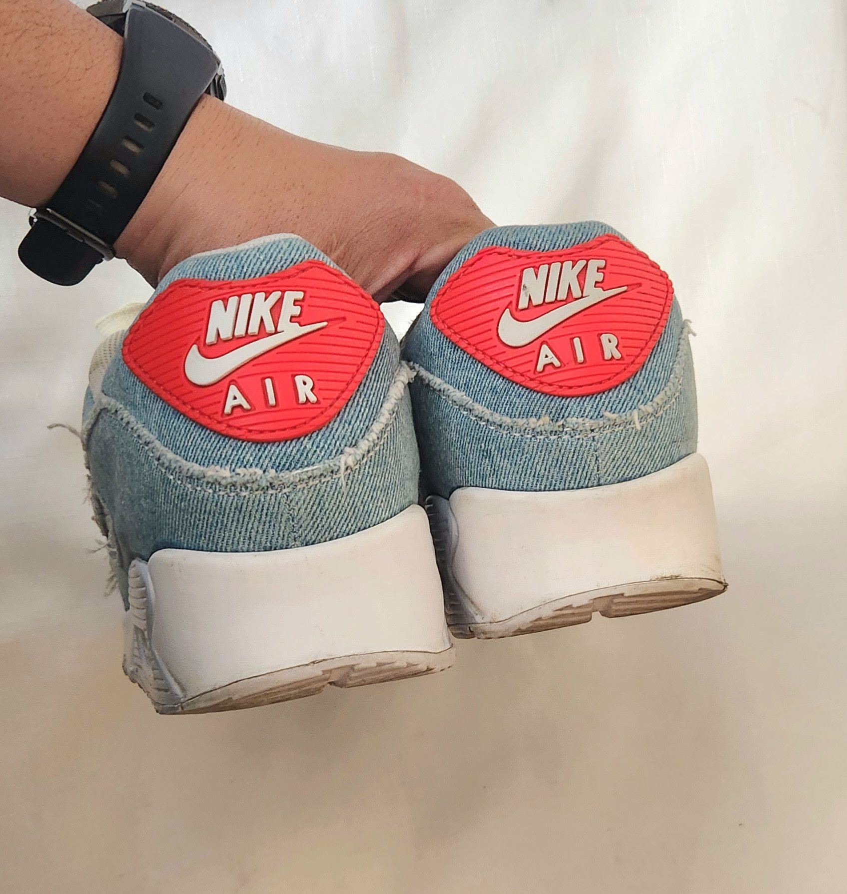Nike Nike Air Max 90 'Denim Light Wash' Habanero 12 DV2120-900 Size US 12 / EU 45 - 8 Thumbnail