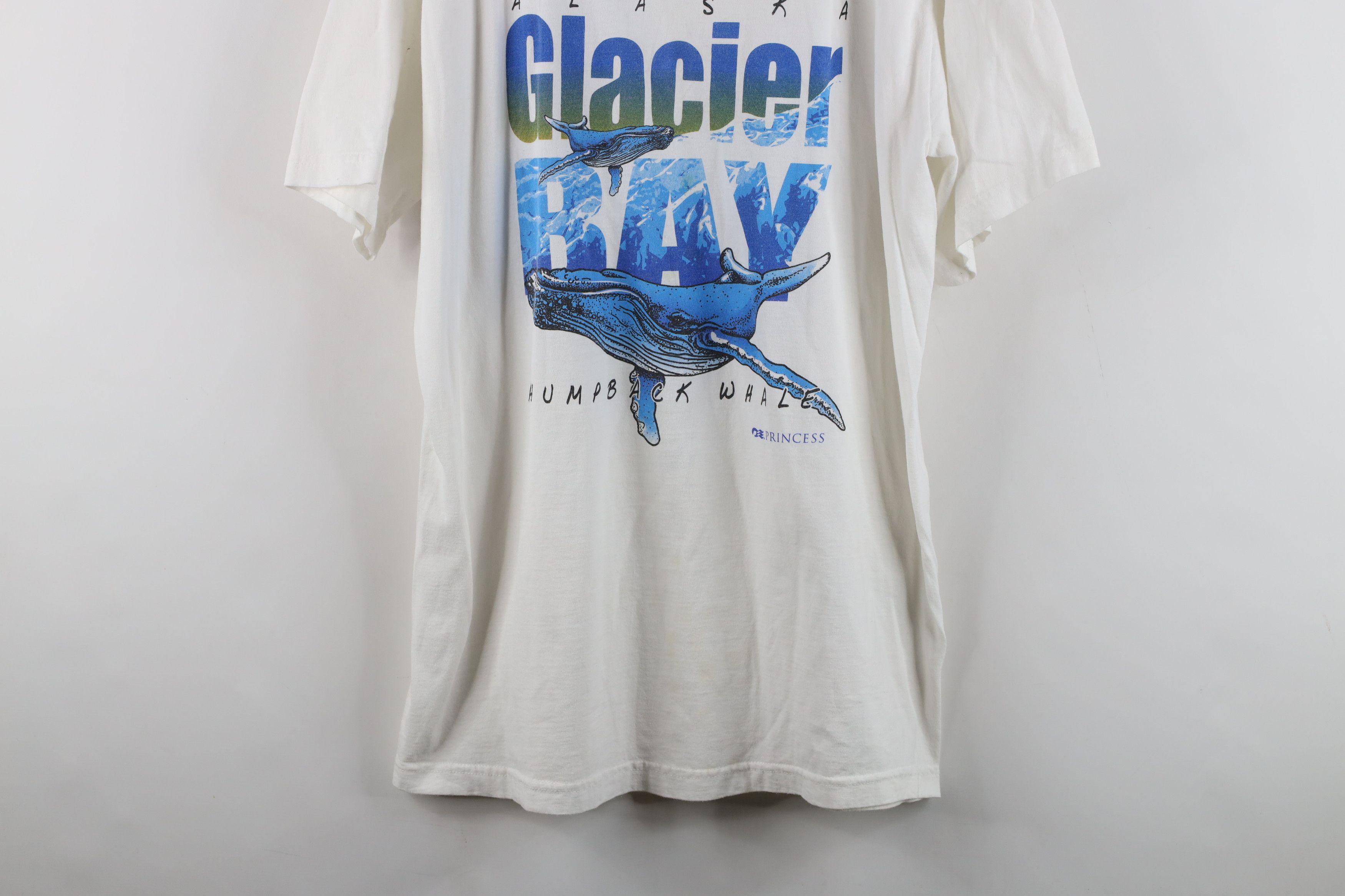 Vintage Vintage 90s Streetwear Glacier Humpback Whale T-Shirt White Size US XL / EU 56 / 4 - 3 Thumbnail