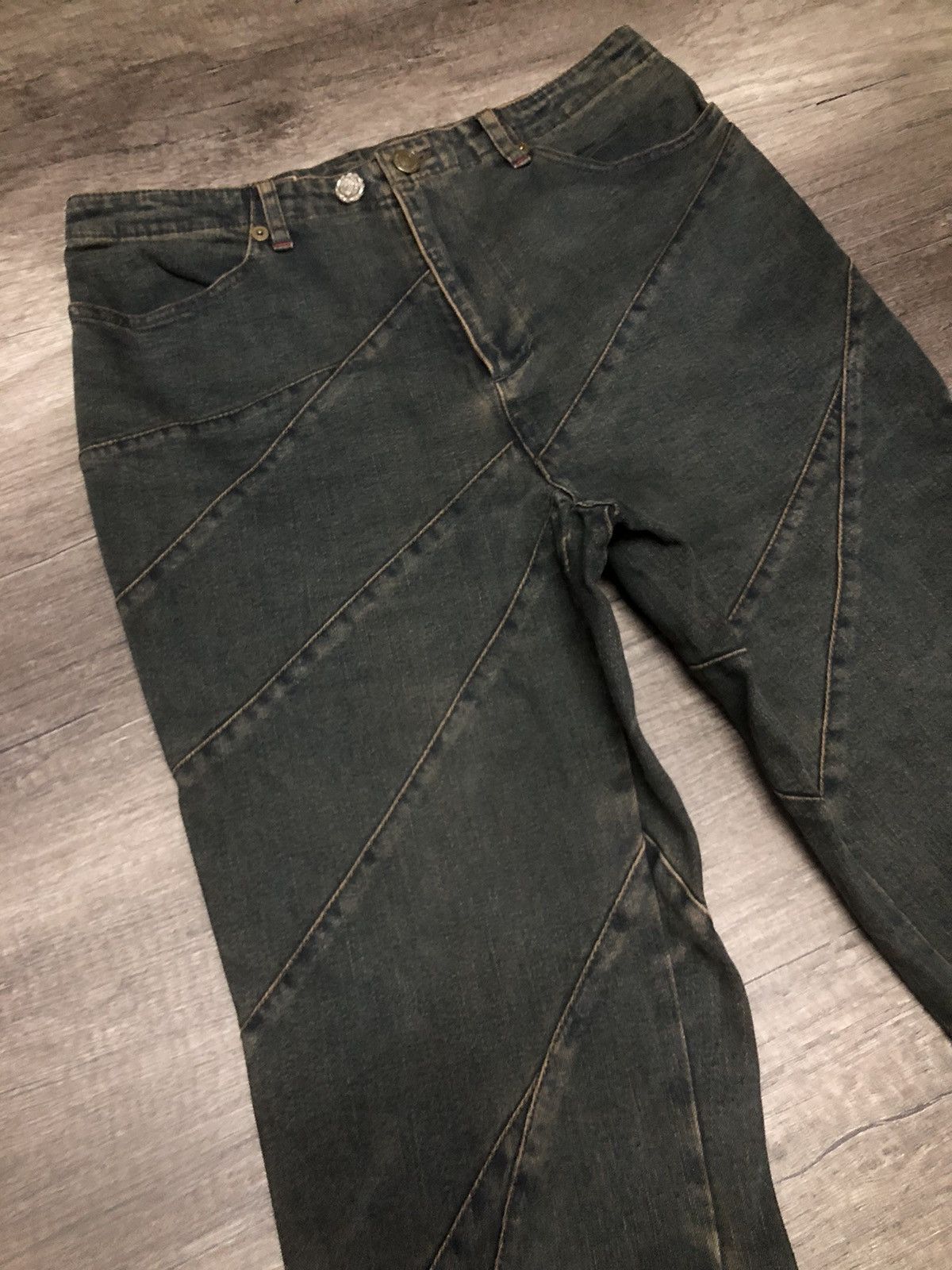 If Six Was Nine × Japanese Brand × Le Grande Bleu (L.G.B.) VINTAGE VIVA PRESTO HAGI FLARED DESIGN HYSTERIC GLAMOUR Size 30" / US 8 / IT 44 - 9 Thumbnail