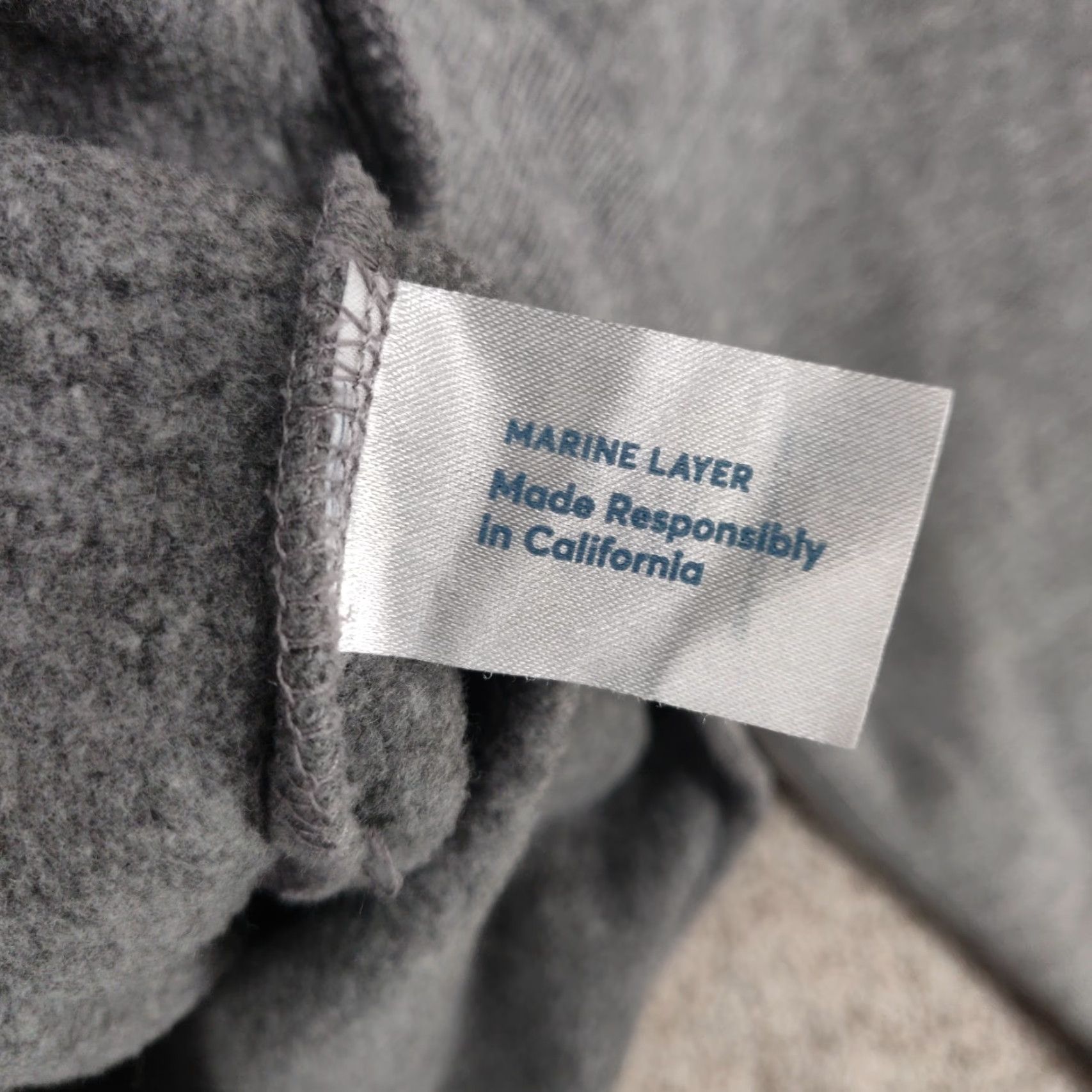 Marine Layer Marine Layer Hoodie Mens Large Gray Retro Stripe Pullover Made USA Soft Fleece Size US L / EU 52-54 / 3 - 7 Thumbnail