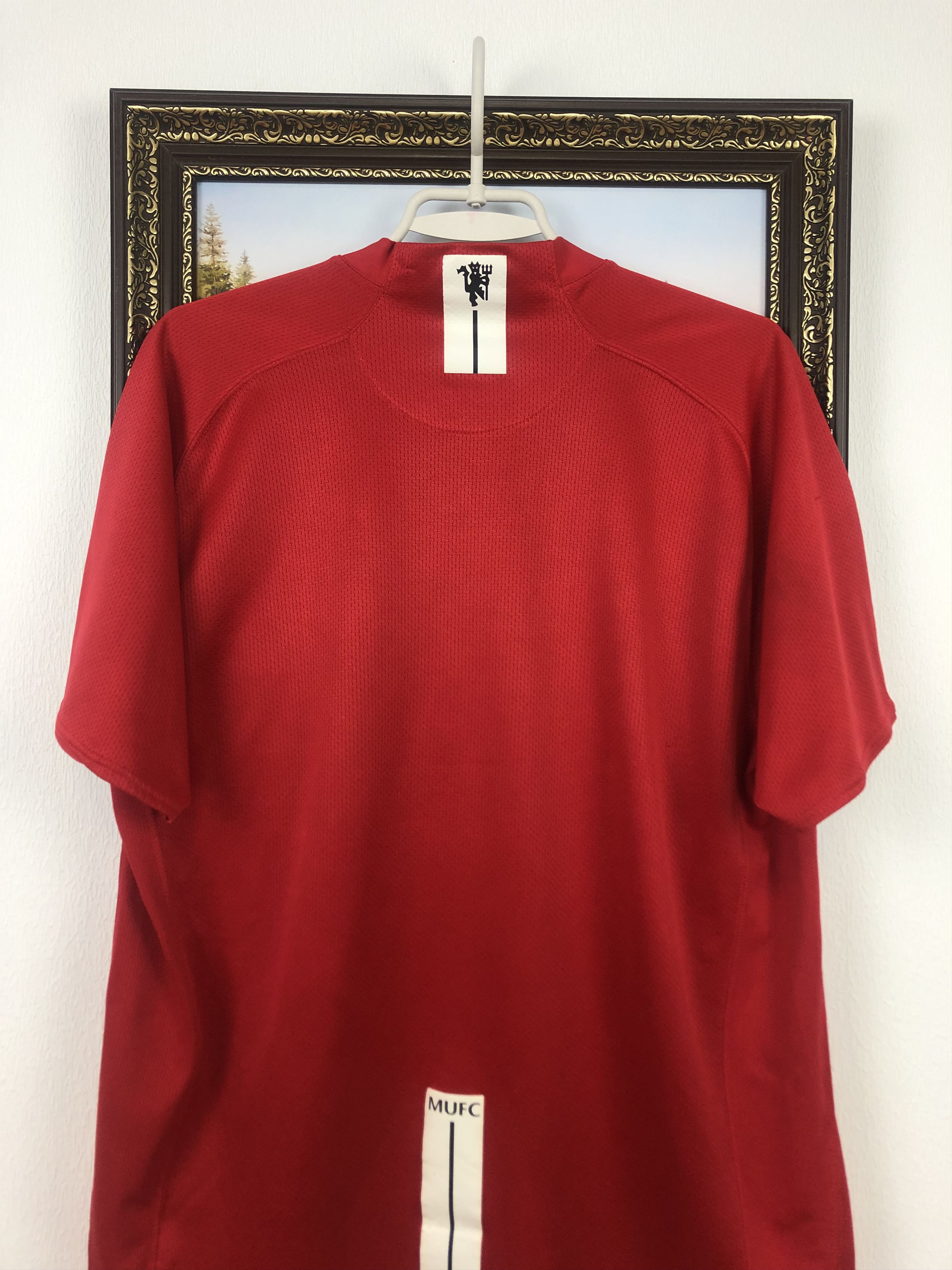 Nike Manchester United football shirt 2007 Soccer Jersey Rare Size US L / EU 52-54 / 3 - 17 Thumbnail