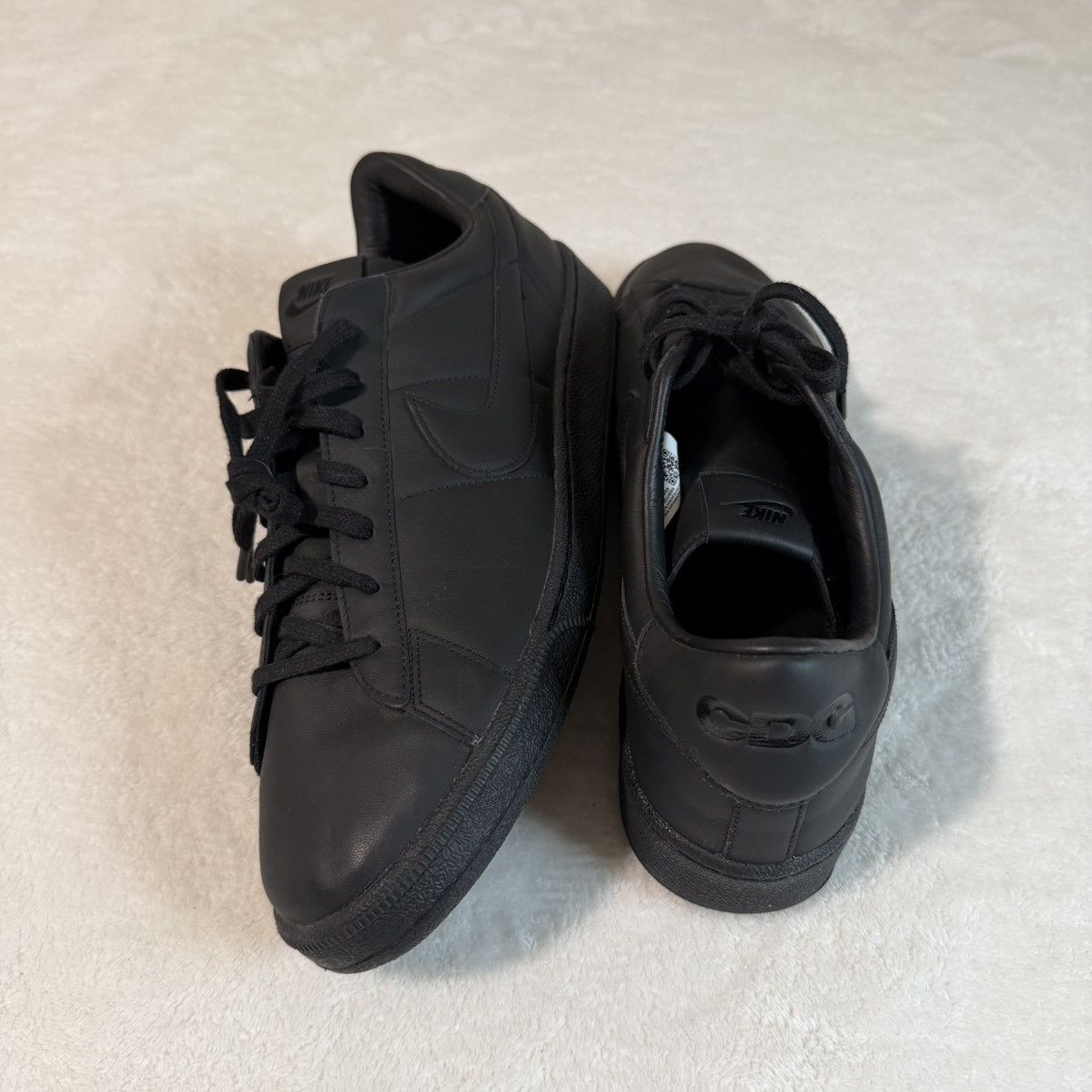 Comme des Garcons × Nike BLACK Comme des Garçons x Nike Tennis Classic Sneakers Size US 14 / EU 47 - 1 Thumbnail