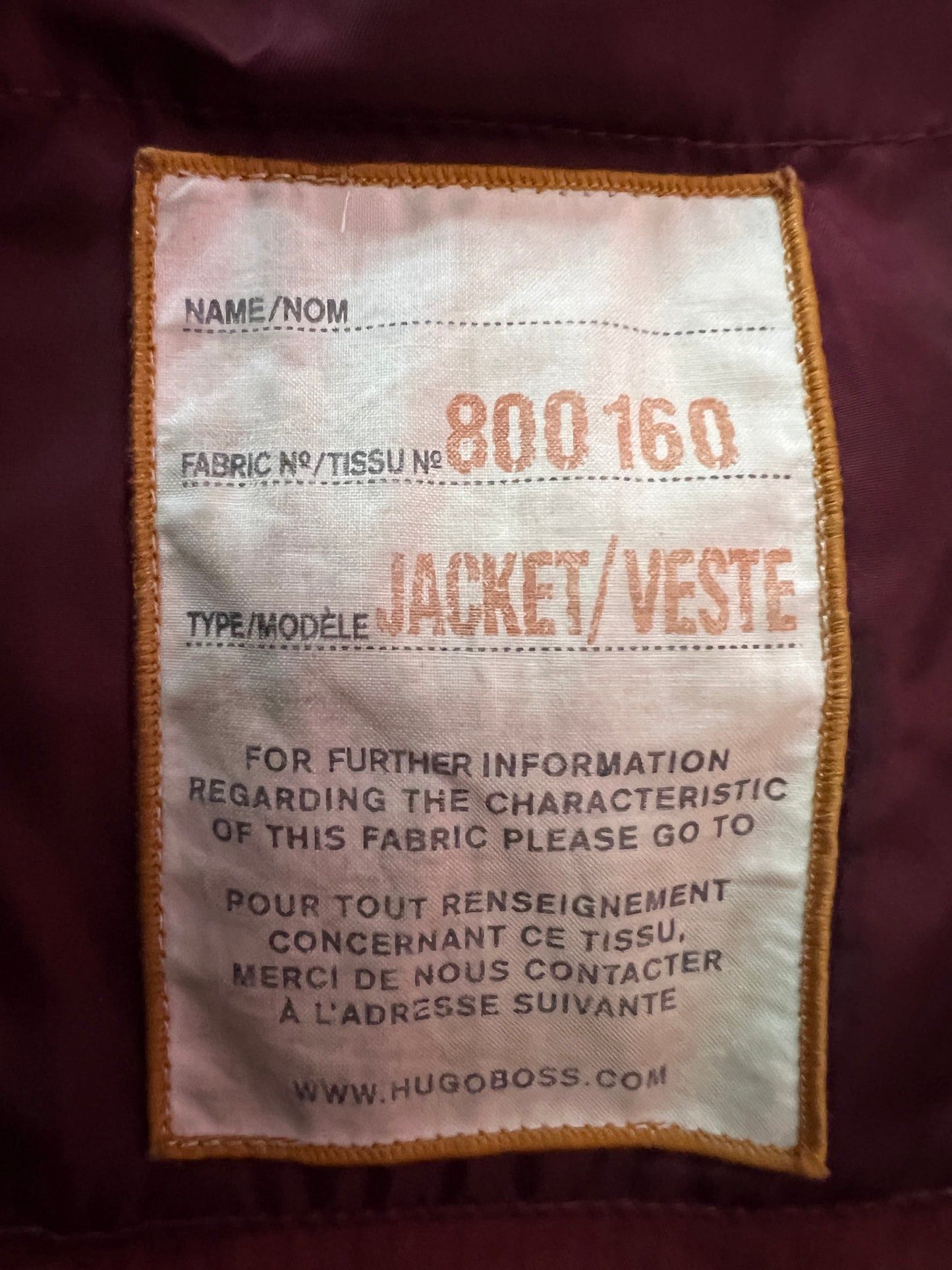 Hugo Boss Hugo Boss Men's Corduroy Peaсoat - L Size US L / EU 52-54 / 3 - 7 Thumbnail