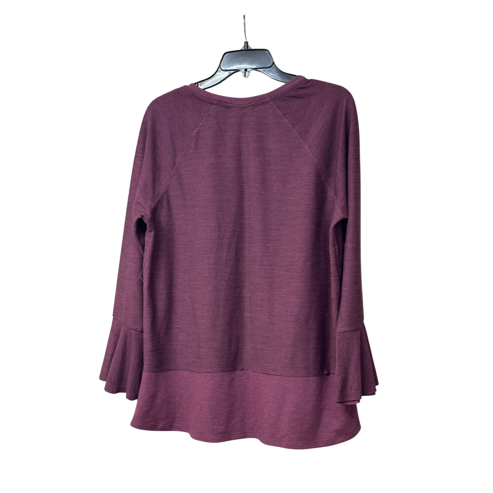 Style & Co Style & Co X-Front Bell-Sleeve Top, Bordeaux, M Size M / US 6-8 / IT 42-44 - 4 Thumbnail