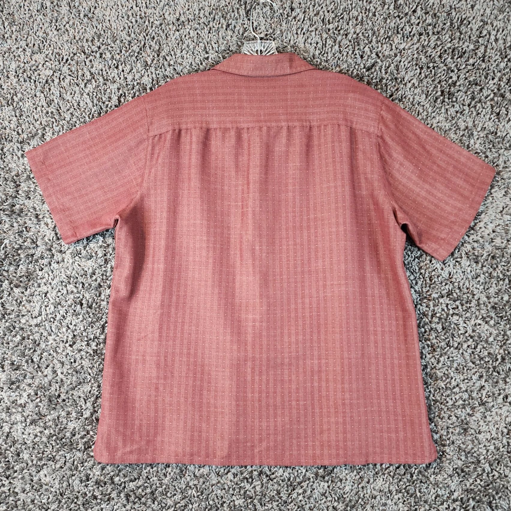 Vintage VINTAGE Batik Bay Button-Up Shirt Mens Large Red Short Sleeve Size US 33 - 6 Thumbnail