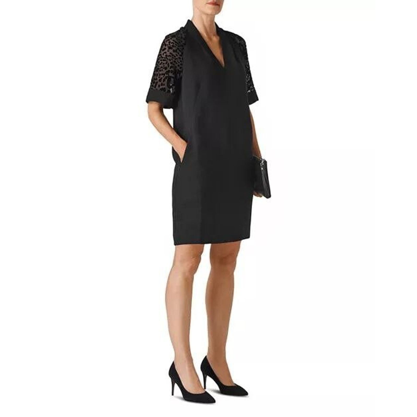 Whistles Whistles office Lina Animal print Sleve Dress Size 2 A000475 Size XS / US 0-2 / IT 36-38 - 2 Thumbnail