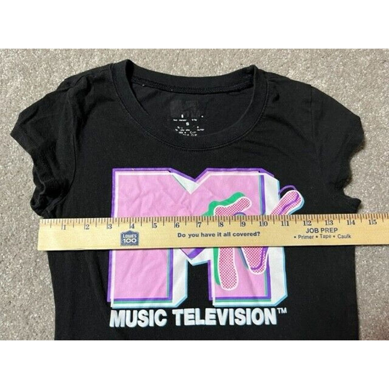 Mtv MTV Television Womens S Black Music Classic Shirt Size S / US 4 / IT 40 - 3 Thumbnail