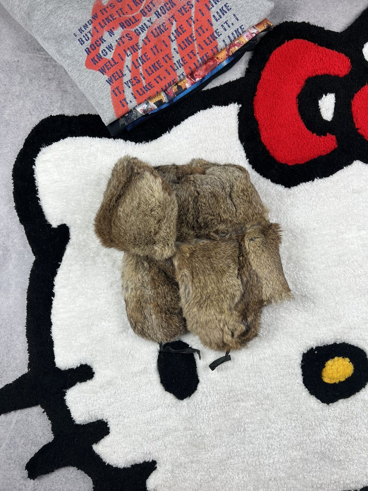 Japanese Brand Y2K Crazy Mohair Fuzzy Ushanka Winter Grunge Japanese Hat Size ONE SIZE - 2 Thumbnail