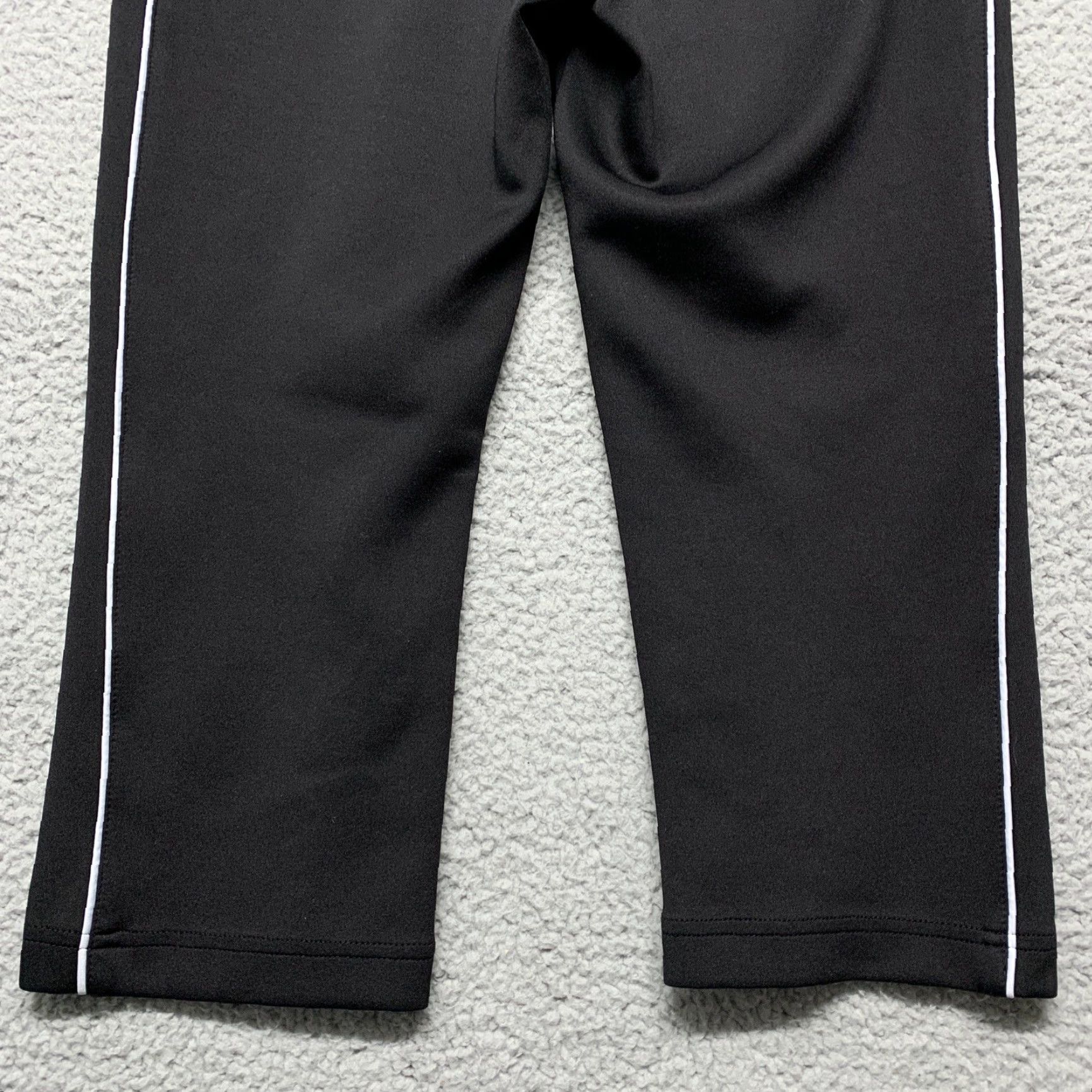 Vintage ZX Sport Women’s Capri Athletic Pants Sz S Black White Stripe Stretch Drawstring Size 28" / US 6 / IT 42 - 6 Thumbnail