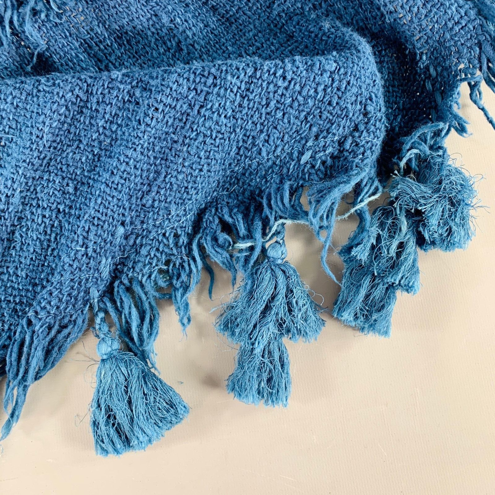 Other MIMBRES Blue Woven Cotton Scarf Shawl Size ONE SIZE - 3 Thumbnail