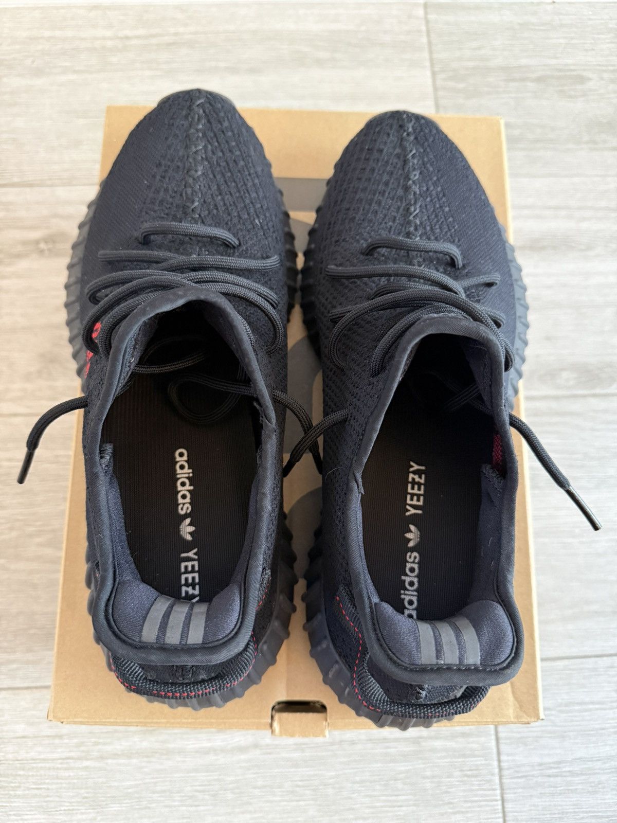 Adidas ADIDAS Yeezy Boost 350 V2 Bred CP9652 Core Black Red Size 12 Size US 12 / EU 45 - 6 Thumbnail
