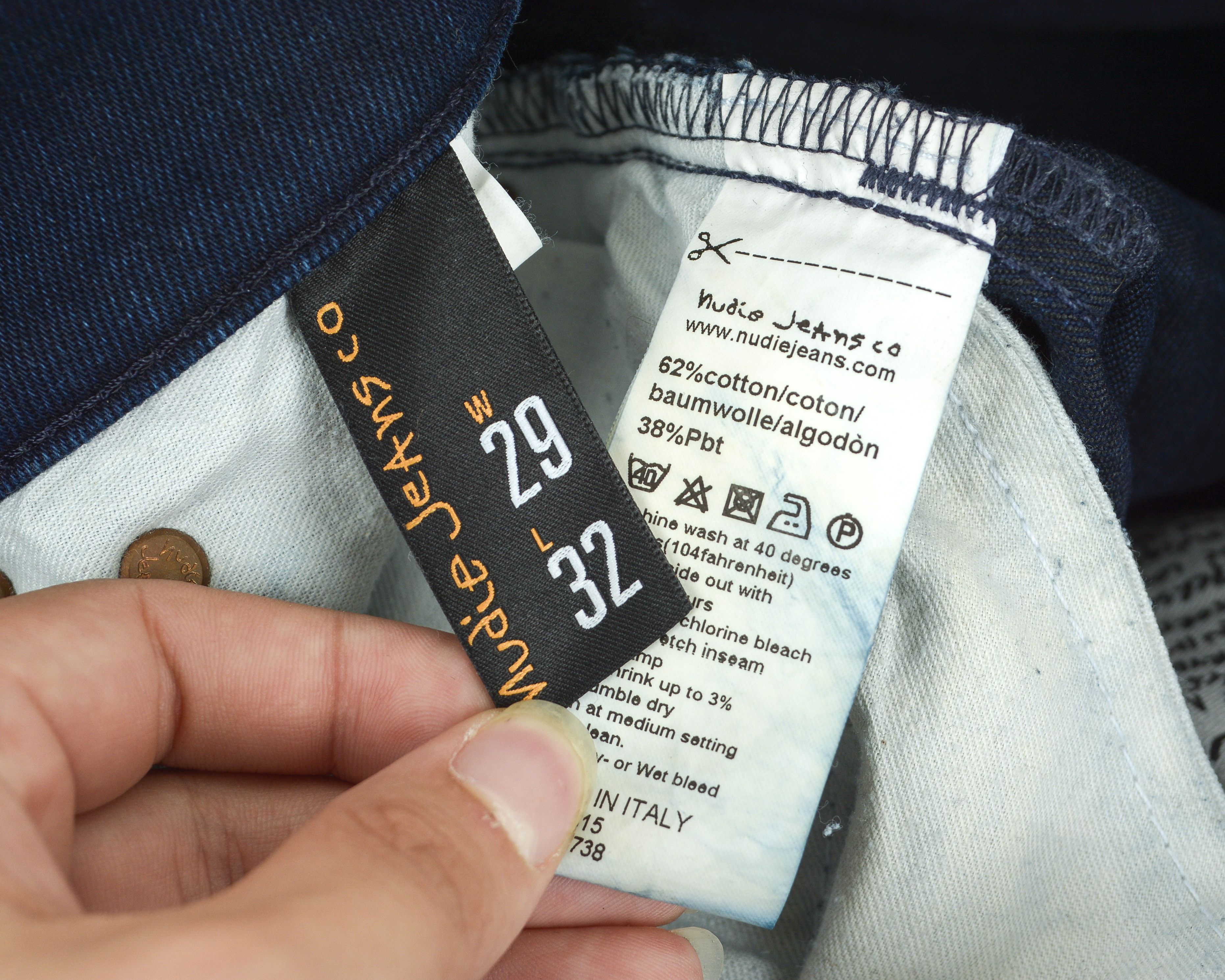 Nudie Jeans Grim Tim Dark Shine Men W29 L32 Slim Straight Pants Trousers Size US 29 - 8 Thumbnail
