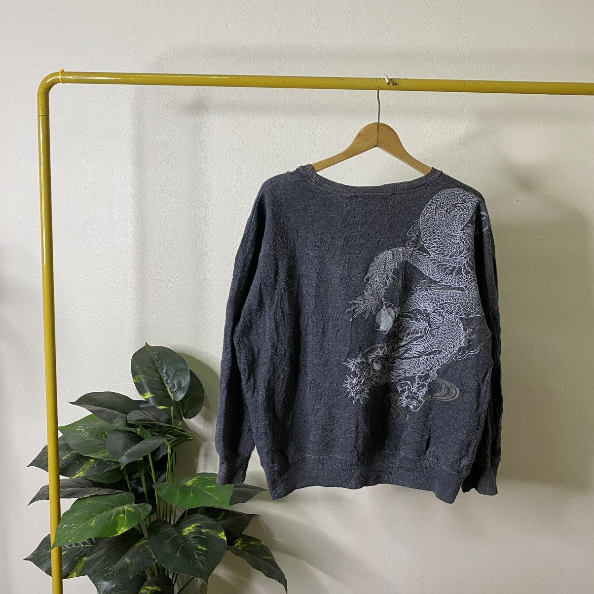 Japanese Brand Dragon Graphic Sukajan Ed Hardy Karakuri Tamashii Style Size US L / EU 52-54 / 3 - 1 Thumbnail