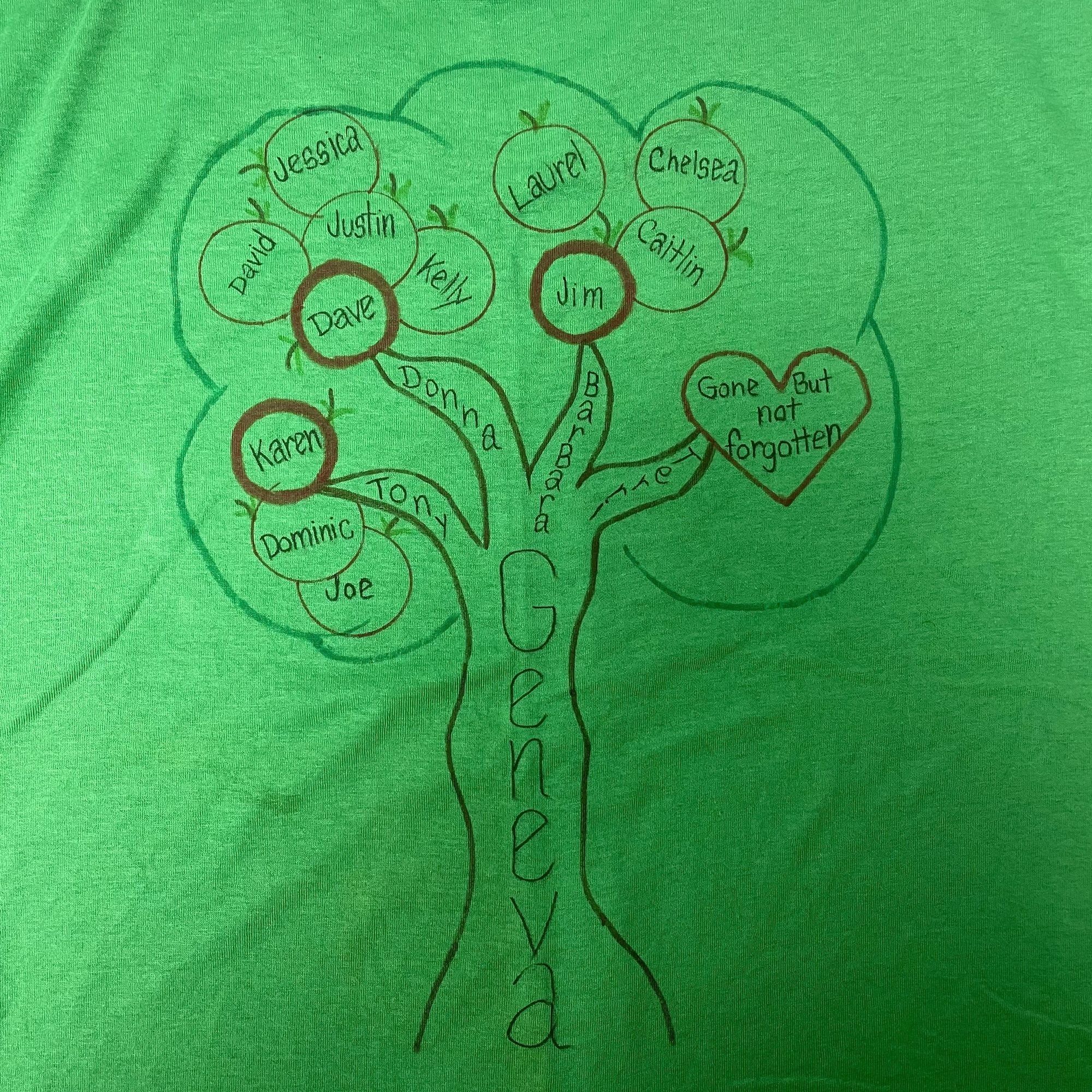 Other Vtg Screen Stars Parsons Family Tree JENNY 1993 50/50 Shirt Size US L / EU 52-54 / 3 - 6 Thumbnail