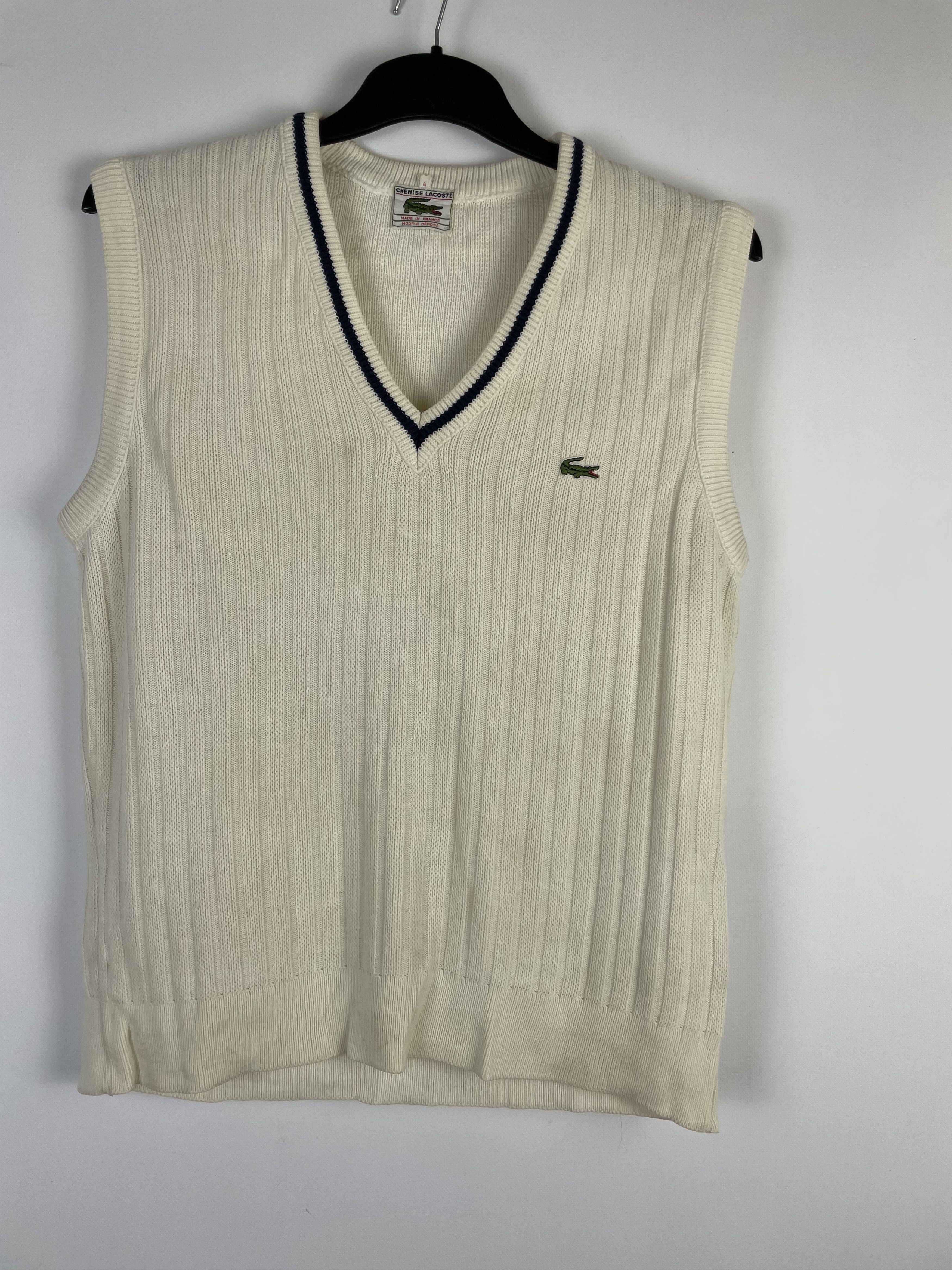 Lacoste Vintage Lacoste vest knit 90s Size US XL / EU 56 / 4 - 3 Thumbnail
