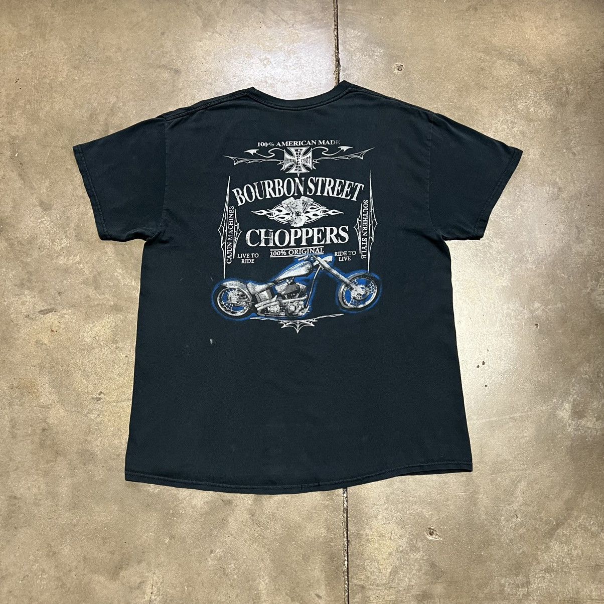 West Coast Choppers Vintage West Coast Choppers Bourbon Street Biker Tee Y2K Size US M / EU 48-50 / 2 - 1 Thumbnail