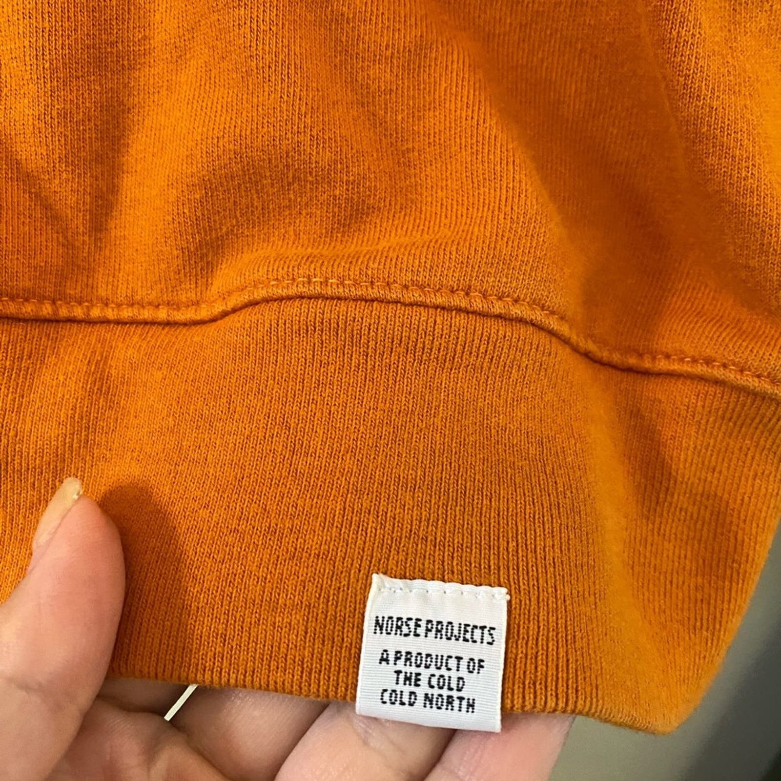 NORSE PROJECTS VAGN CLASSIC CREW SWEAT OXIDE ORANGE M