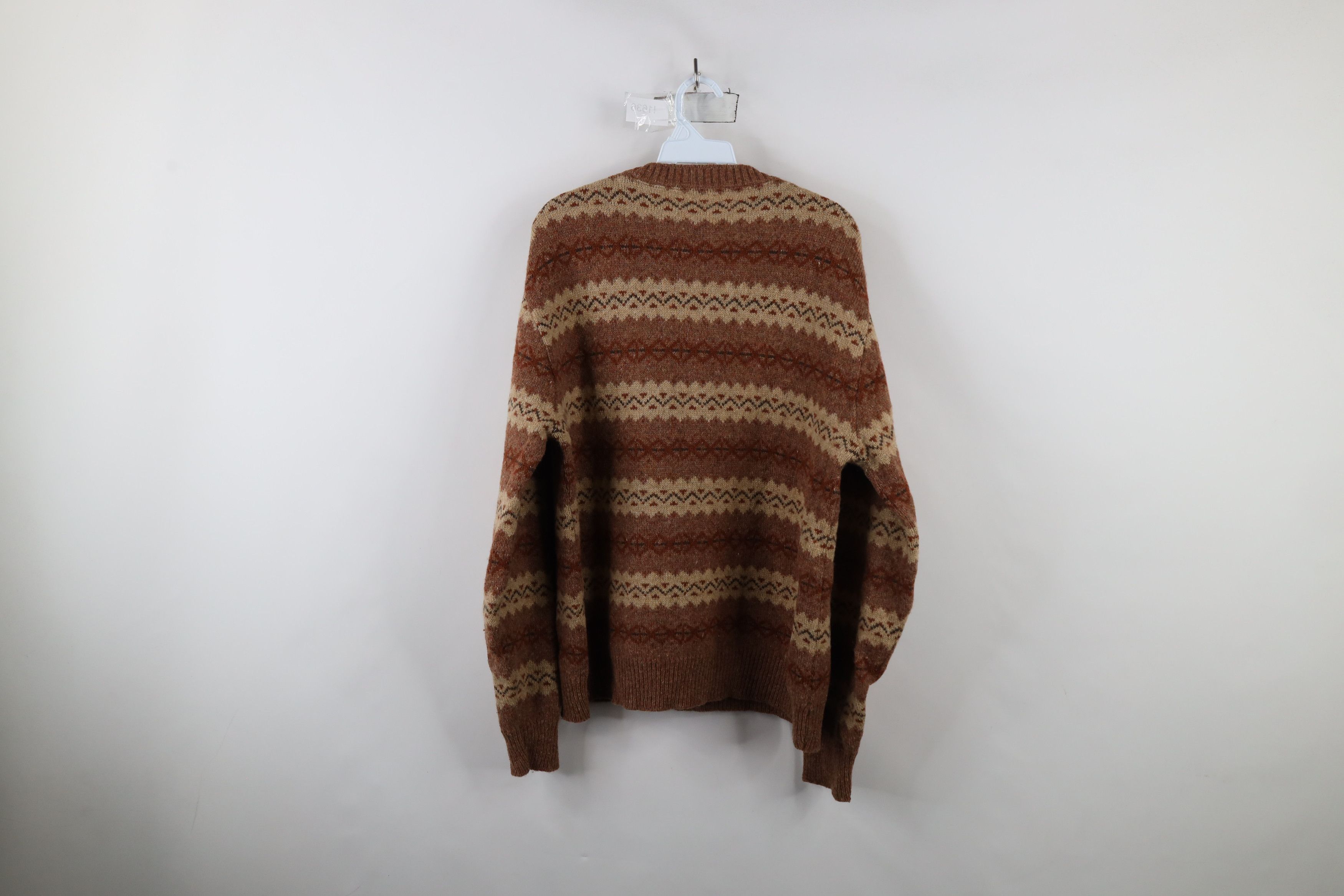 Vintage Vintage 70s Streetwear Fair Isle Knit Crewneck Sweater USA Size US L / EU 52-54 / 3 - 7 Thumbnail