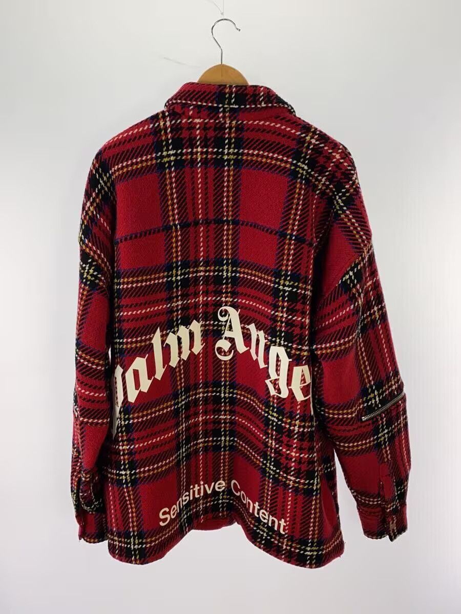 Palm Angels Palm Angels Check Wool Jacket Red Size US M / EU 48-50 / 2 - 2 Thumbnail