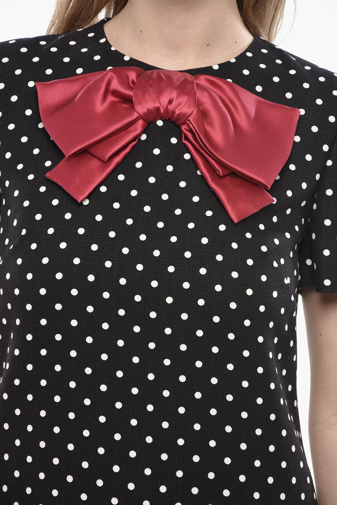 Valentino og1mm0426 Polka-Dot Sheath Dress in Black Size S / US 4 / IT 40 - 3 Thumbnail