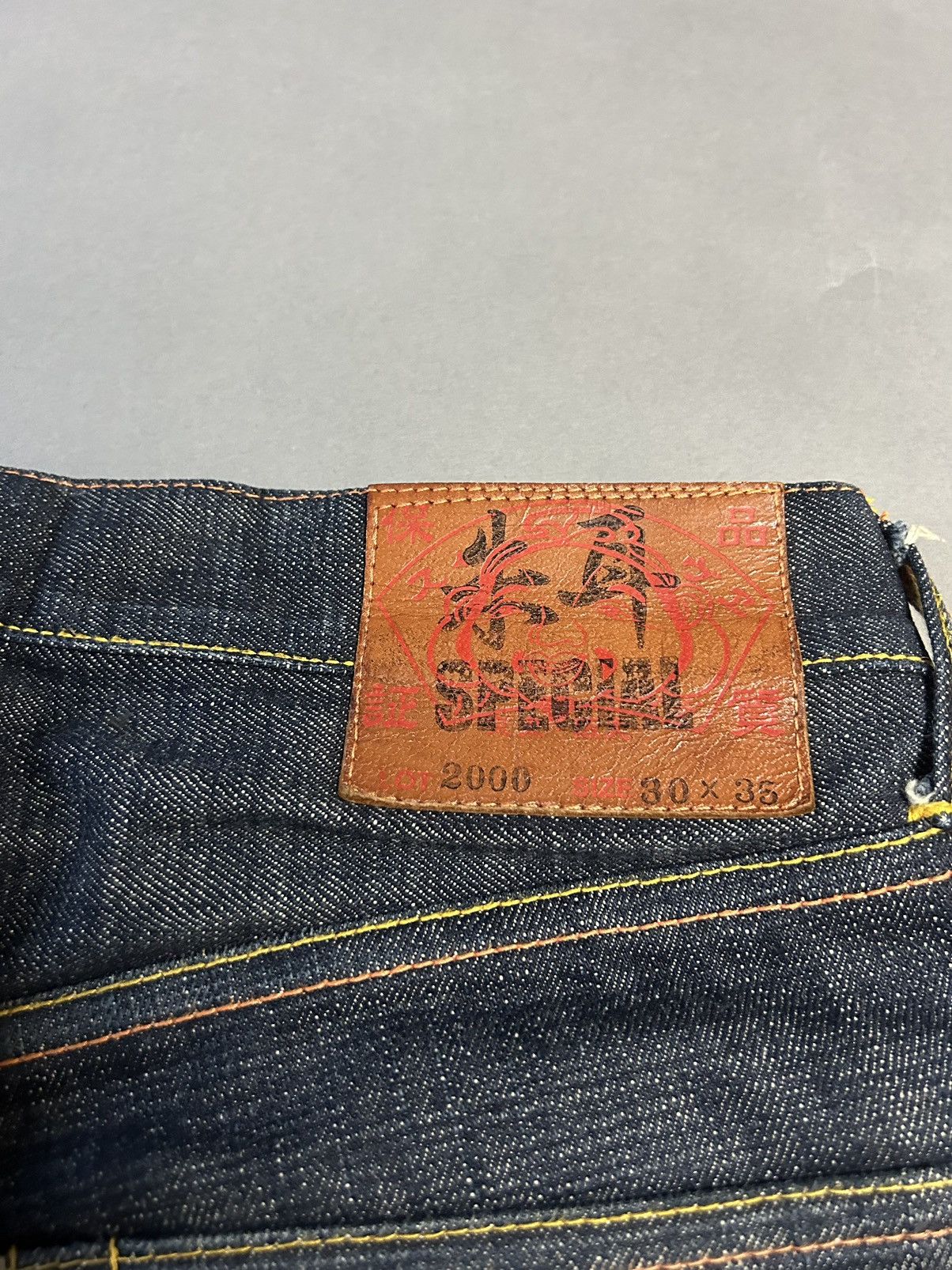 Evisu Evisu Japan vintage selvedge daicock jeans yellow big logo Size US 30 / EU 46 - 3 Thumbnail