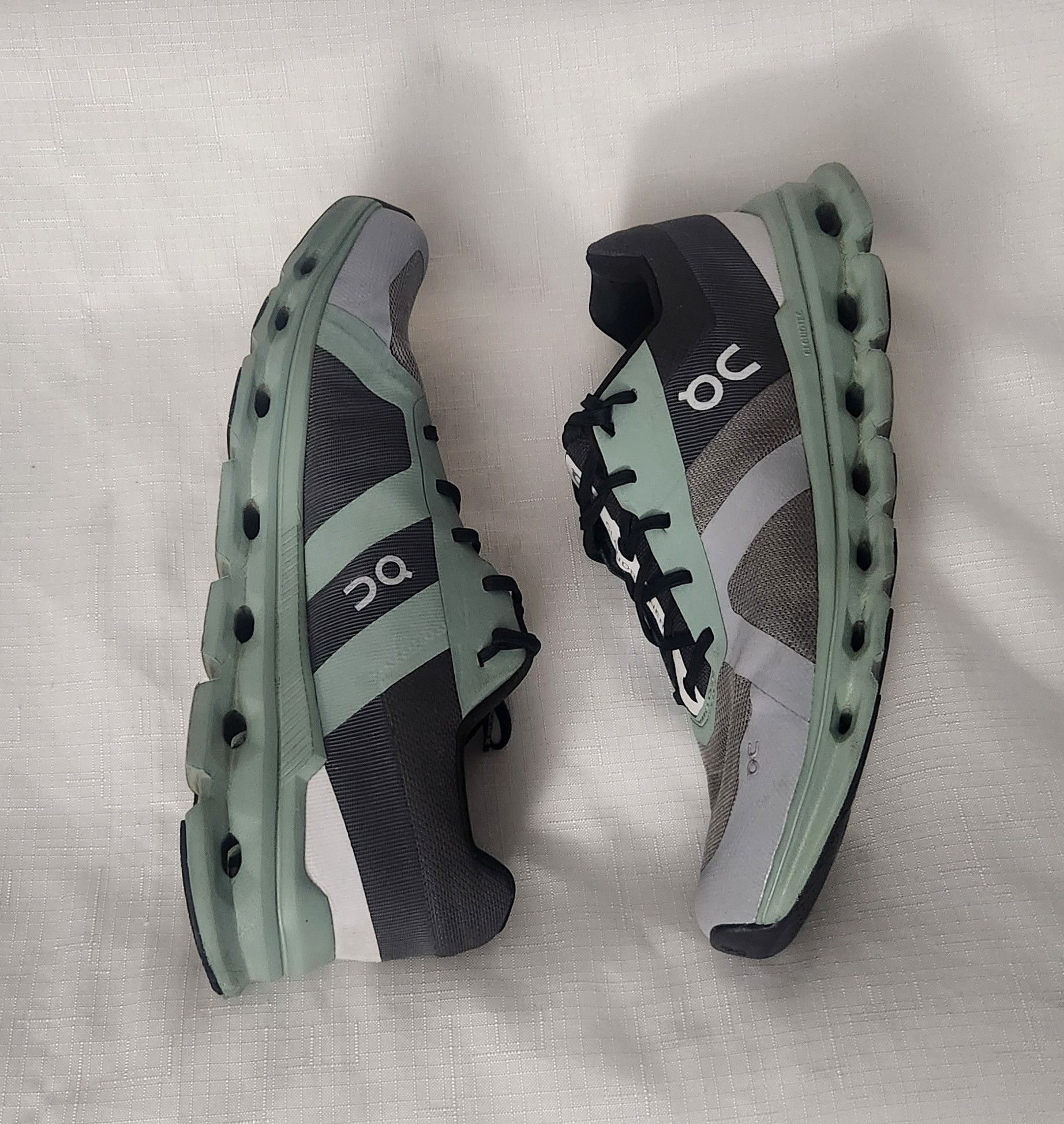 On On Running Men's Cloudrunner Sneakers Alloy/Moss Size 10.5 Size US 10.5 / EU 43-44 - 5 Thumbnail
