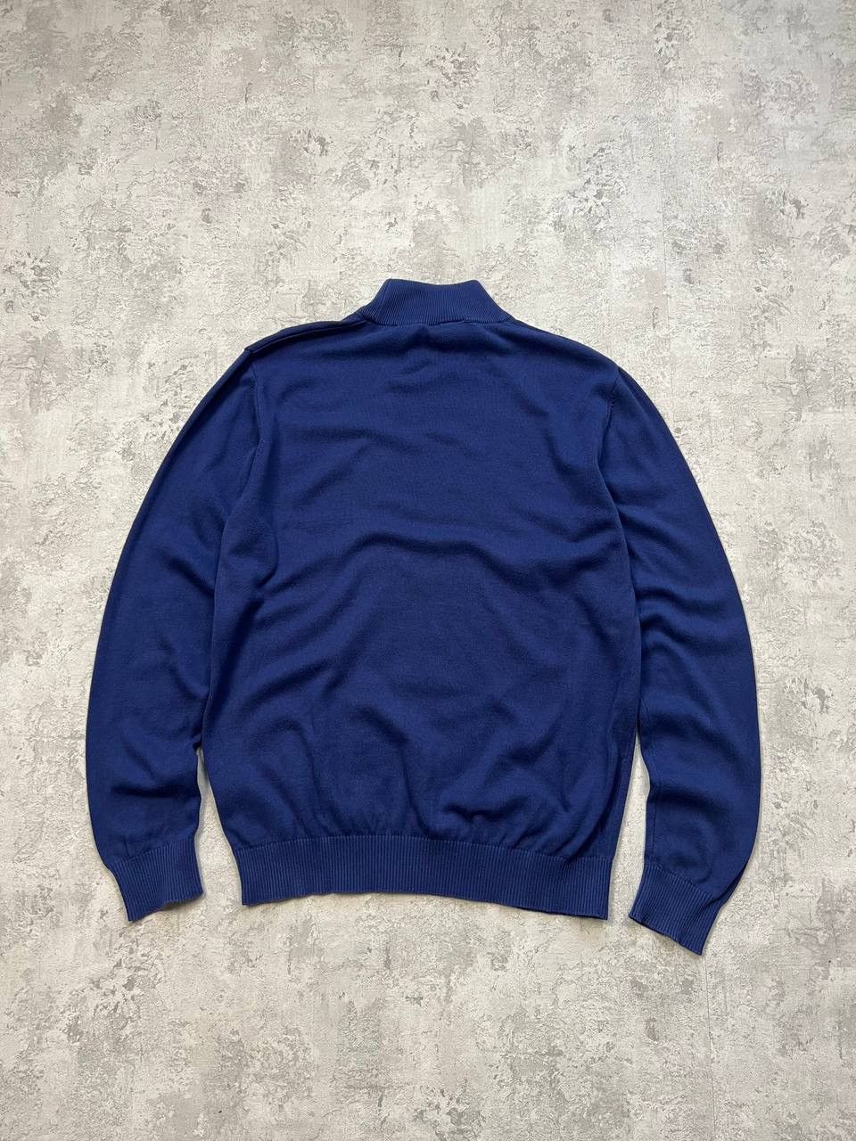 Lacoste Lacoste Blue Light Sweater Under The Neck Leather Logo Size US L / EU 52-54 / 3 - 8 Thumbnail