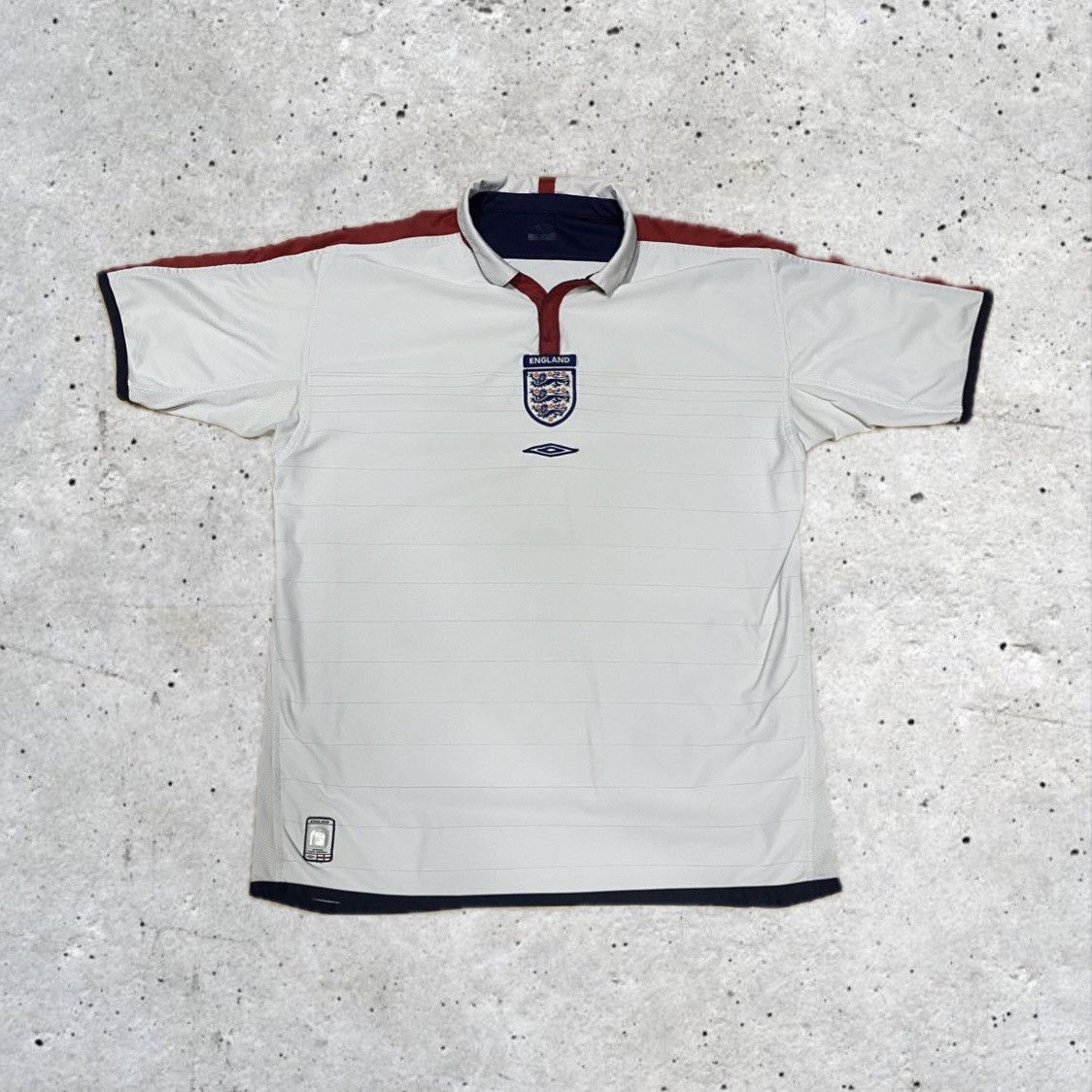 Umbro × Vintage 2 in 1 England Umbro National Home Football Jersey 2003/2005 Size US XL / EU 56 / 4 - 2 Thumbnail