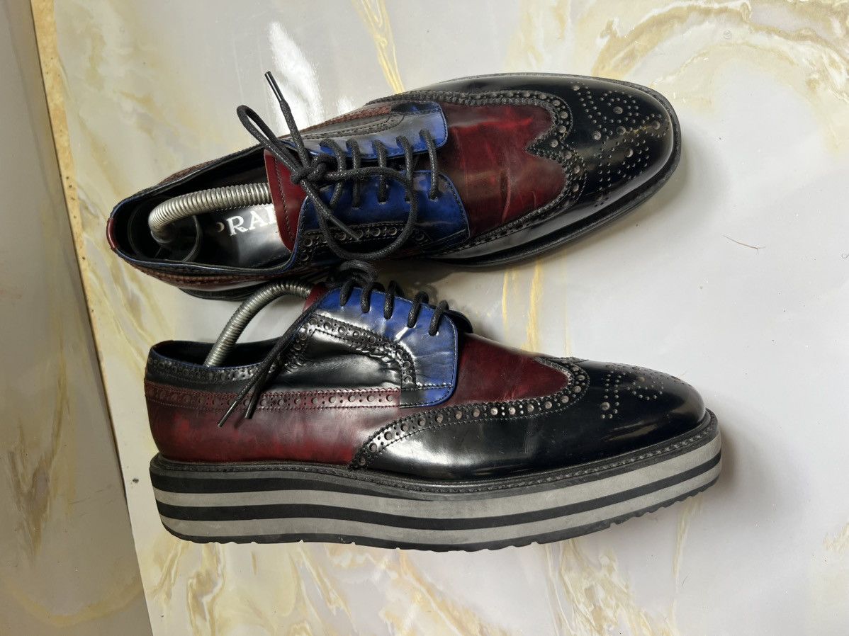 Prada Prada Brogue platform leather derby Size US 7 / EU 40 - 2 Thumbnail