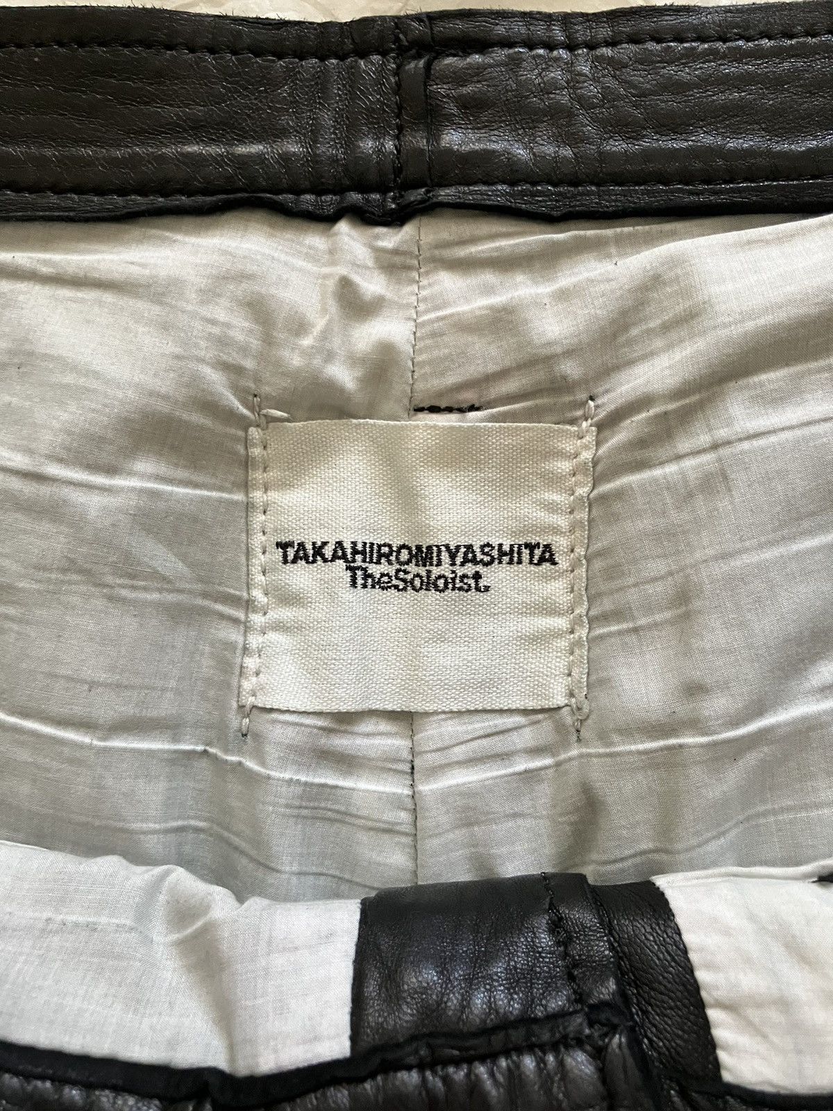 Number (N)ine × Takahiromiyashita The Soloist. The Soloist 2015 A/W Rough out leather pants Size US 29 - 7 Thumbnail