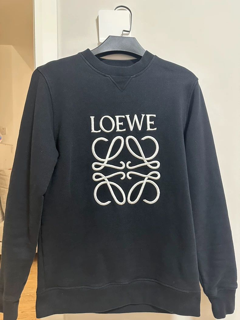Loewe Loewe Black embroidered sweater Size XS / US 0-2 / IT 36-38 - 1 Thumbnail