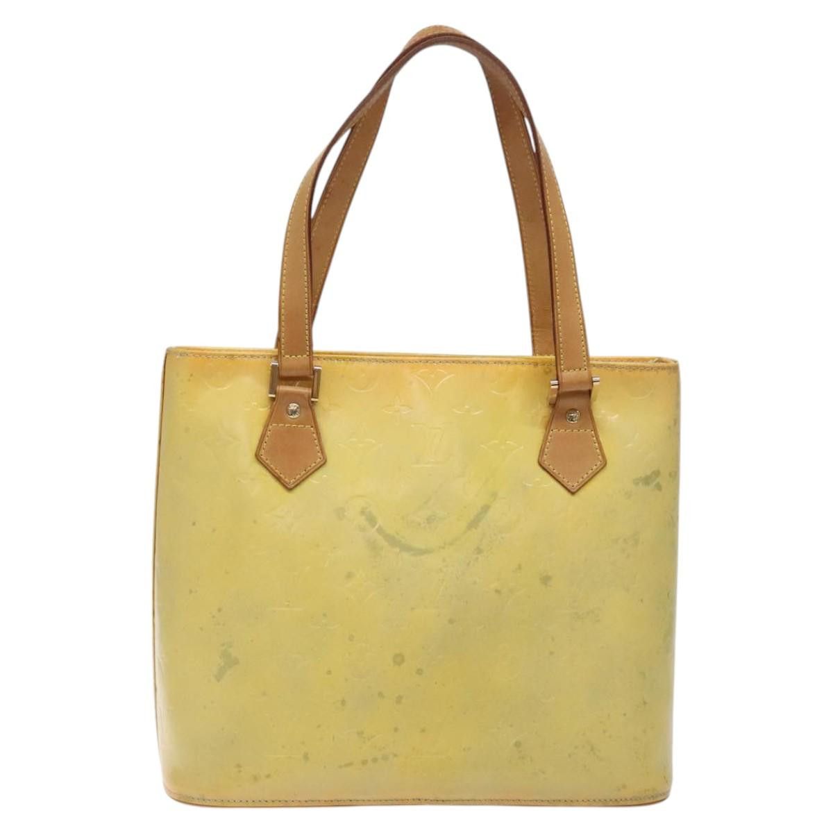 Louis Vuitton LOUIS VUITTON Monogram Vernis Houston Hand Bag Gris M91053 Size ONE SIZE - 3 Thumbnail