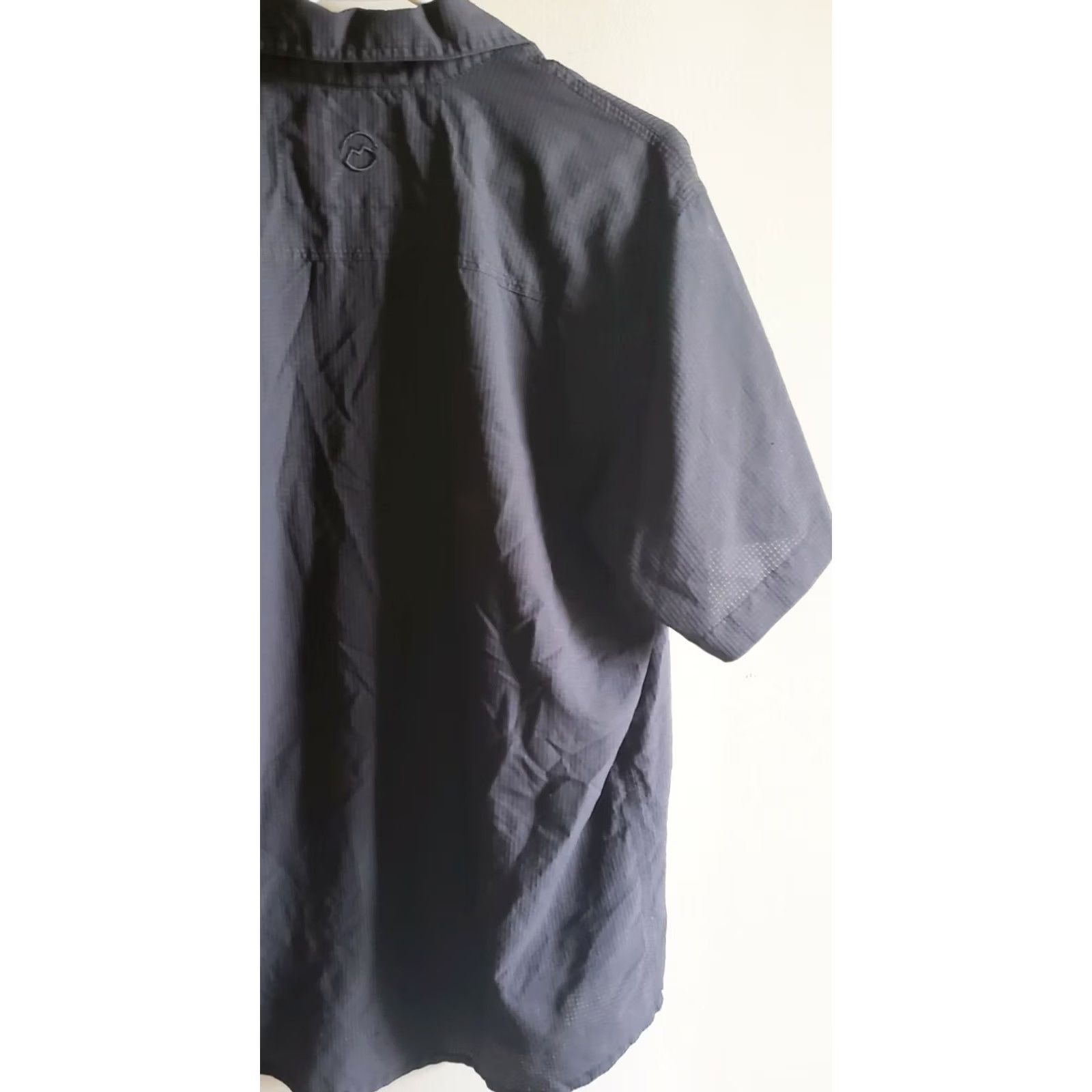 Vintage Magellan Outdoors Mens Loose Fit Short Sleeve Patch Pocket Fishing Dress Shirt M Size 40R - 6 Thumbnail