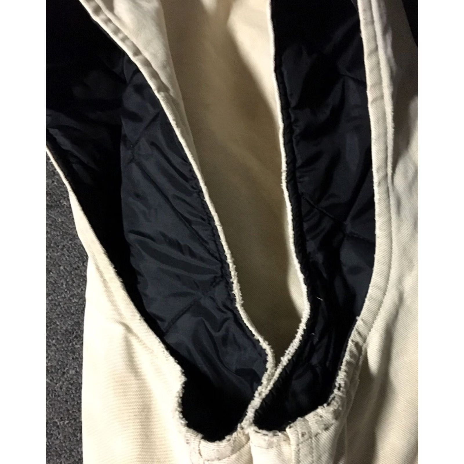 Carhartt VINTAGE Carhartt Vest 2XL Quilt Lined USA Beige Distressed 90s 80s Grunge Biker Punk Linen/Canvas Style: Motorcycle Jacket Mens Size US XXL / EU 58 / 5 - 7 Thumbnail