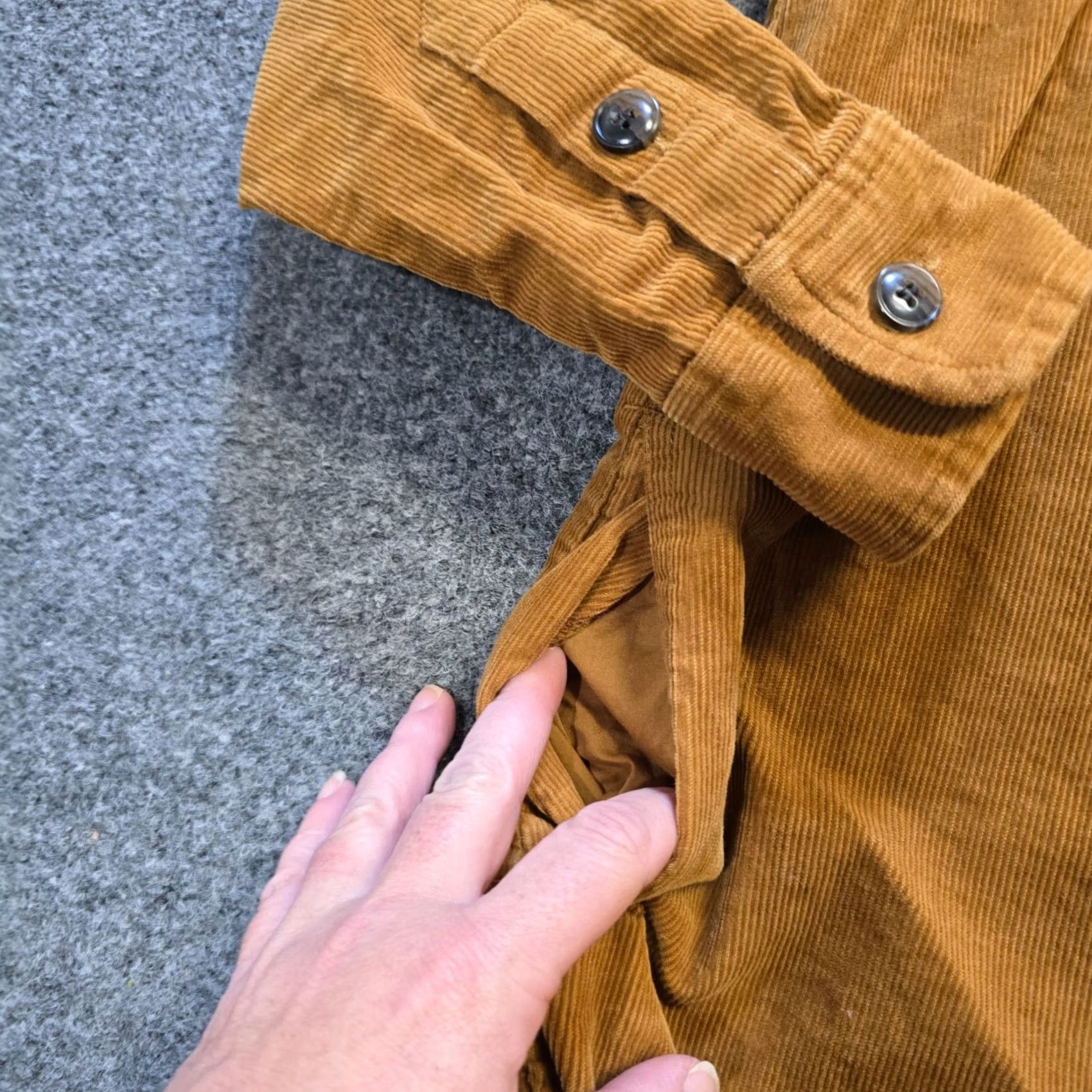J.Crew J.CREW Blouse Shirt Women XXS Brown Corduroy Tunic Pockets Button Capsule Casual Size XXS / US 00 / IT 34 - 6 Thumbnail