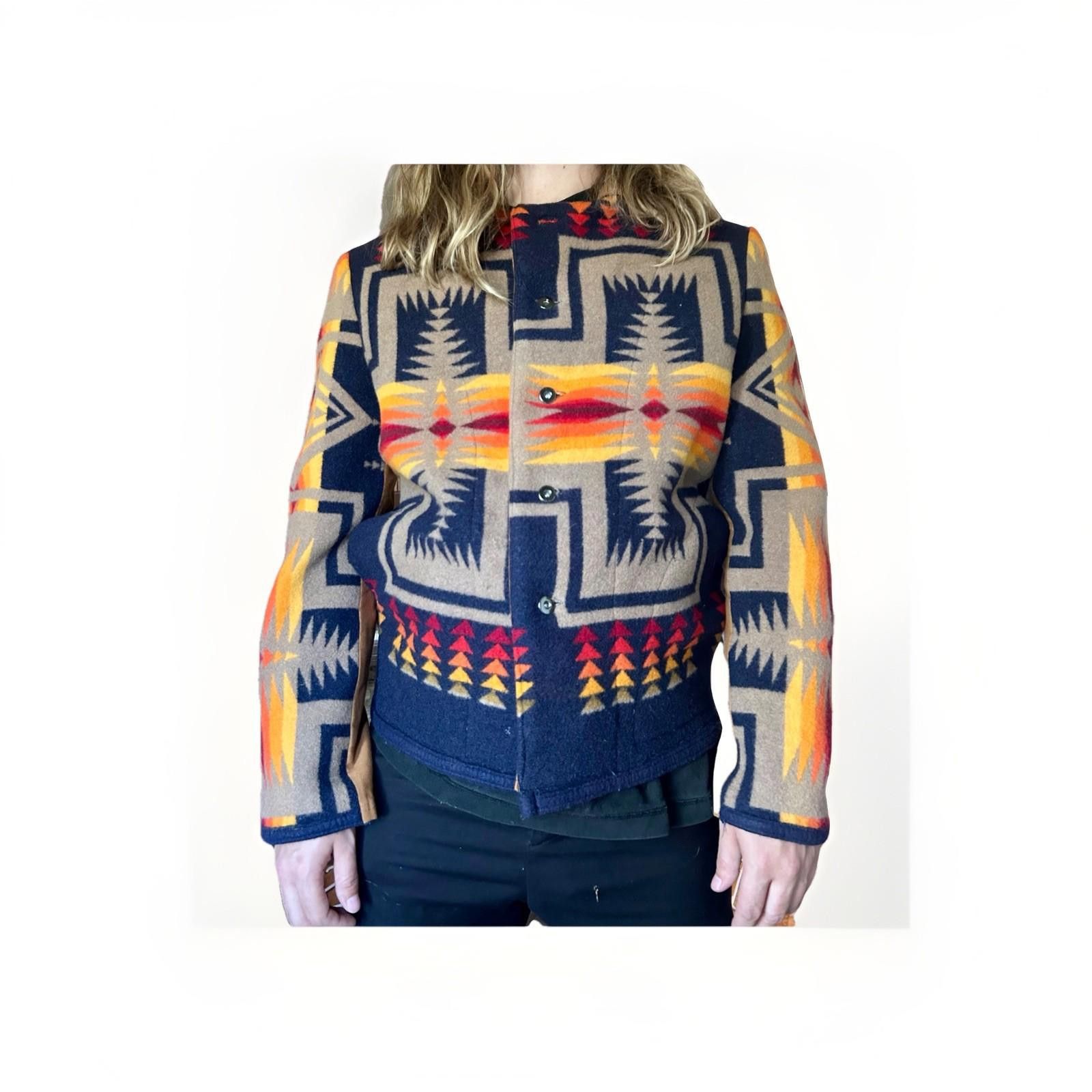 Pendleton Pendleton Tree Line Wool Blanket Coat Southwest Print Men L Size L / US 10 / IT 46 - 1 Thumbnail