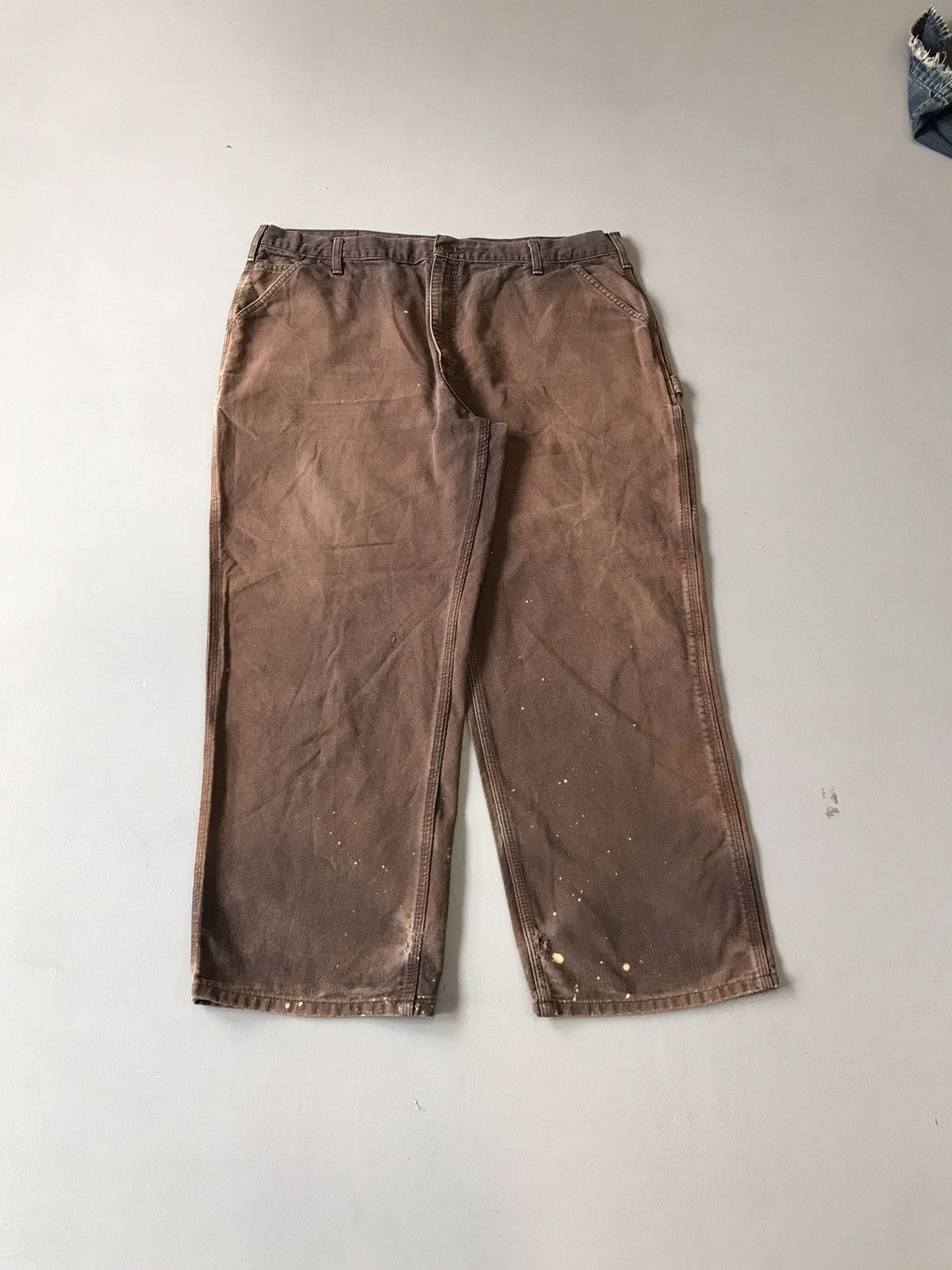 Carhartt Vintage carhartt faded carpenter workwear denim Size US 44 / EU 60 - 1 Thumbnail