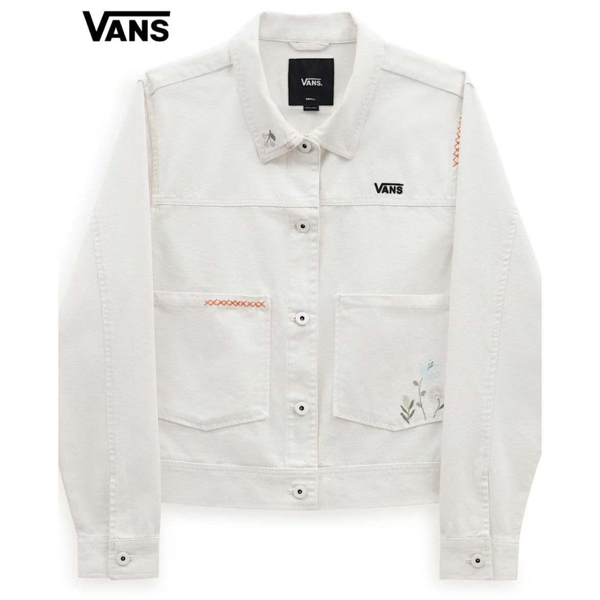 Vans VANS Book It Micro Embroidered Ditsy Floral Jacket sz XS Size XS / US 0-2 / IT 36-38 - 3 Thumbnail