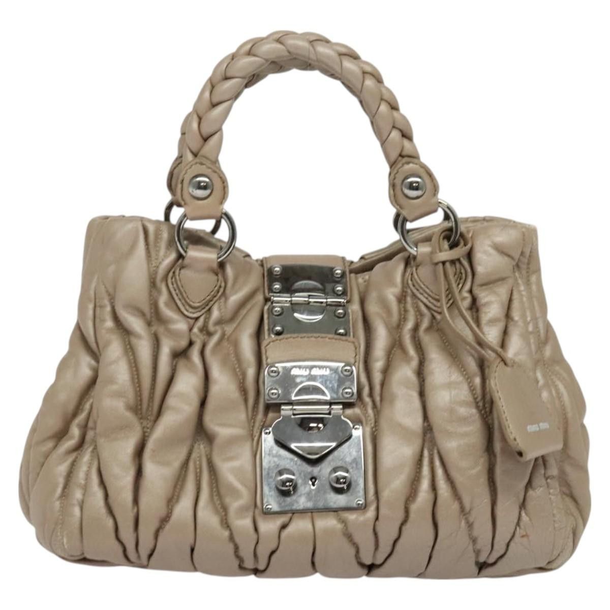 Miu Miu Miu Miu Coffer Convertible Satchel Matelasse Leather Size ONE SIZE - 1 Thumbnail