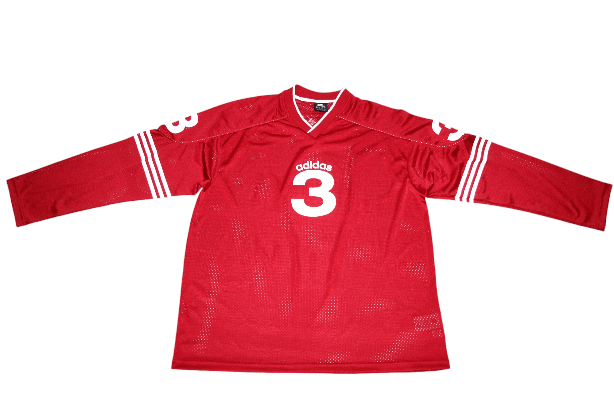 Adidas VTG Adidas #3 AdiTeam Hockey V-neck Mesh Jersey Size US L / EU 52-54 / 3 - 4 Thumbnail