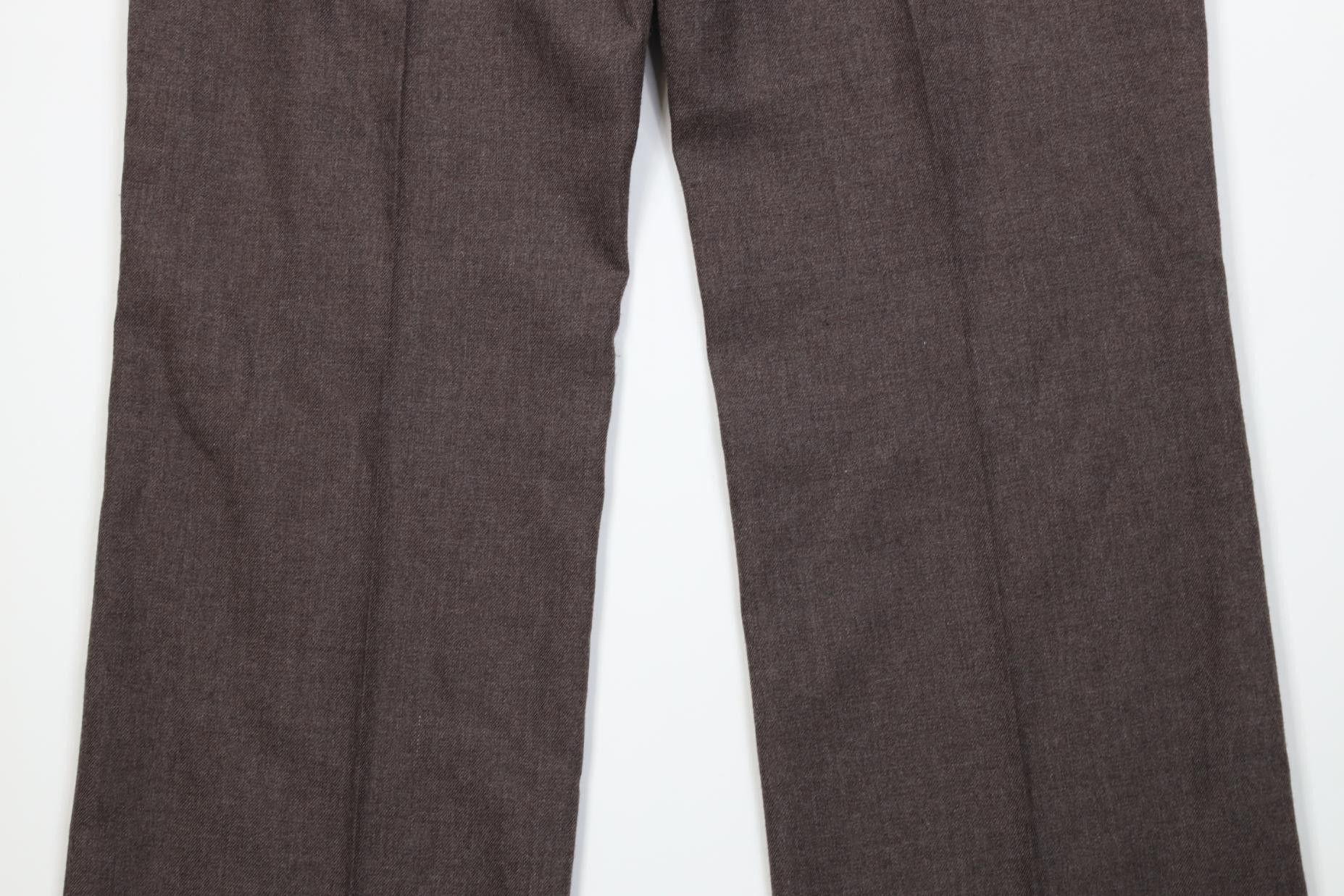 Vintage Vintage 70s Streetwear Flared Wide Leg Chino Pants Brown USA Size US 36 / EU 52 - 12 Thumbnail