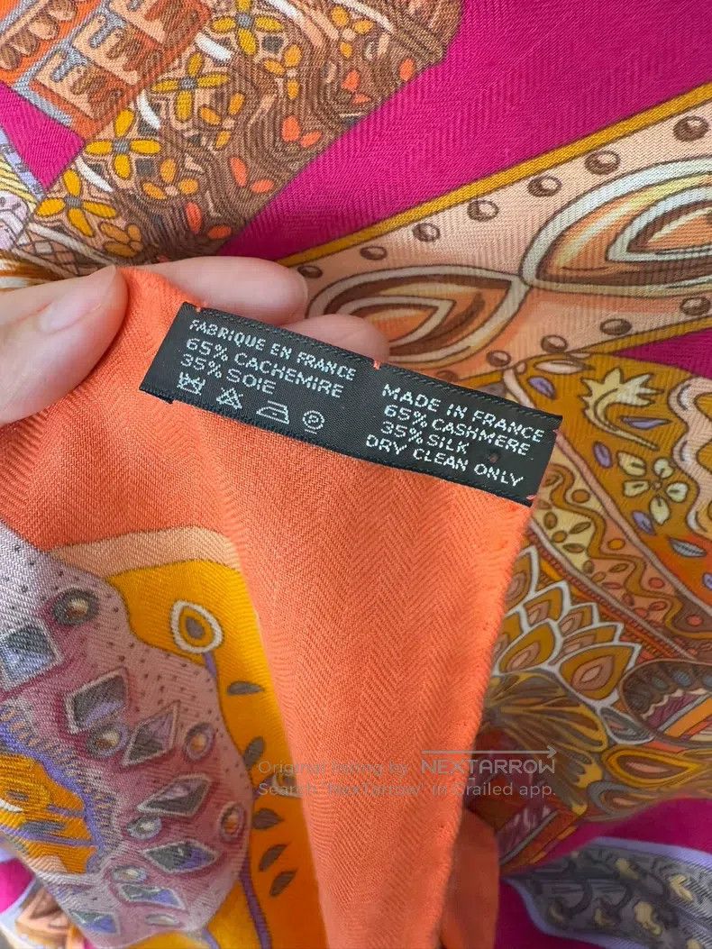 Hermes Hermes size 140*140 Stole Shawl, Size 140*140, Cashmere and Size ONE SIZE - 4 Thumbnail