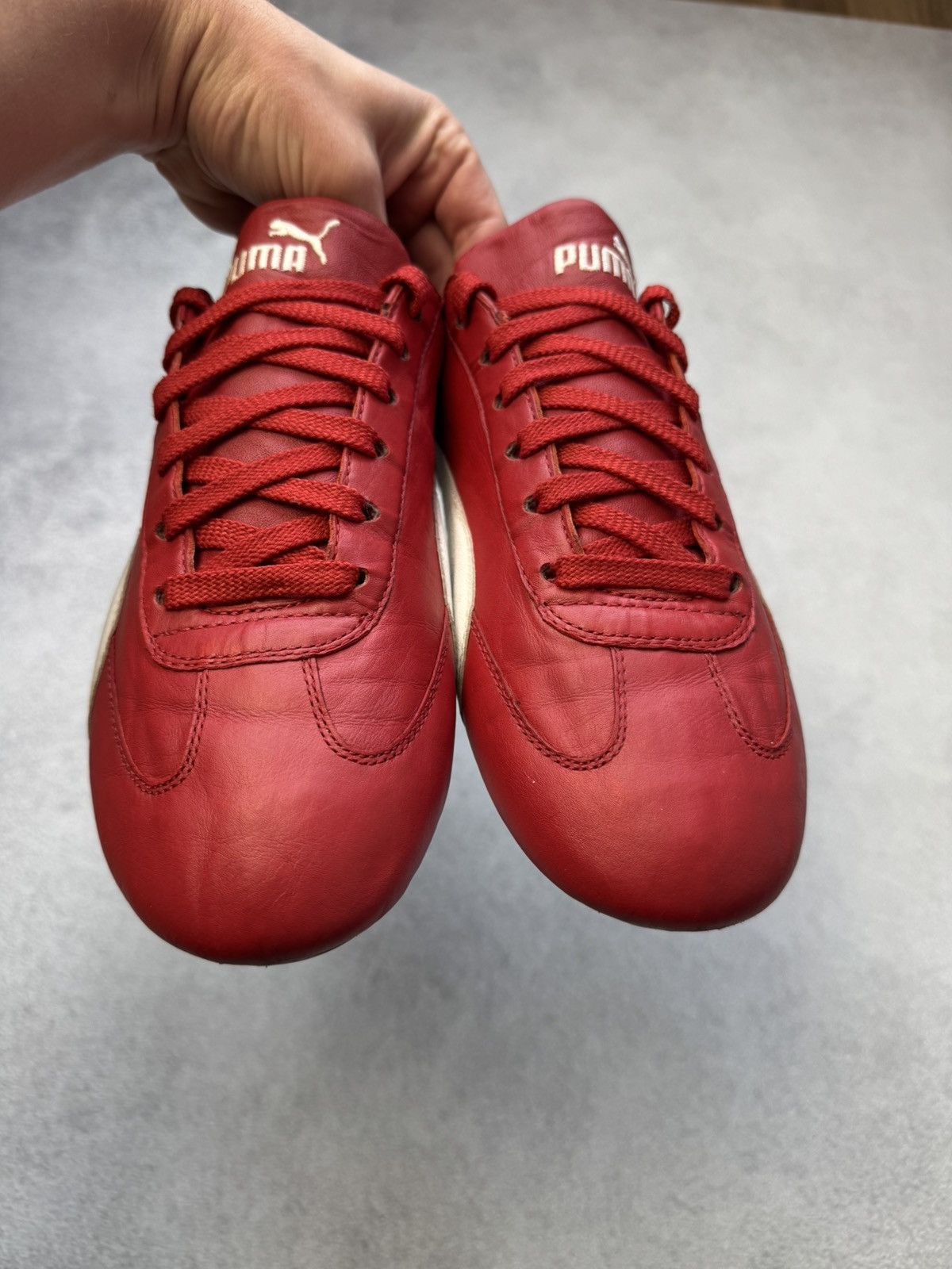Puma Vintage Puma Speedcat Red Leather Sneakers Hype y2k US10 Size US 10 / EU 43 - 12 Thumbnail