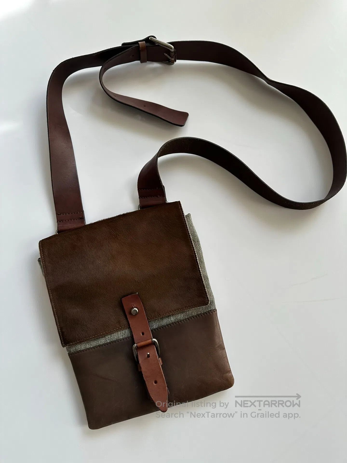 Dries Van Noten DRIES VAN NOTEN horse fur Spliced crossbody bag| Size ONE SIZE - 1 Thumbnail