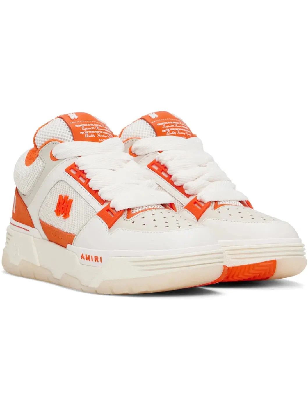 Amiri o1s1wg110426 MA-1 Sneakers in White/Orange Size US 9 / EU 42 - 4 Thumbnail