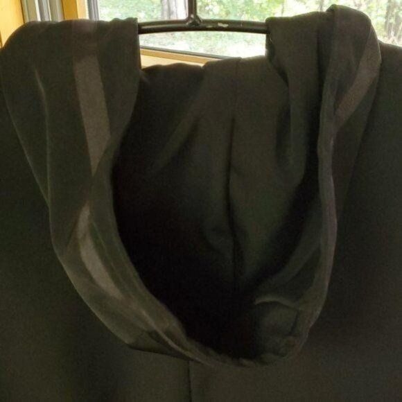 Anne Klein Anne Klein Embellished Black Lined Hooded Sz. M Coat Size M / US 6-8 / IT 42-44 - 9 Thumbnail